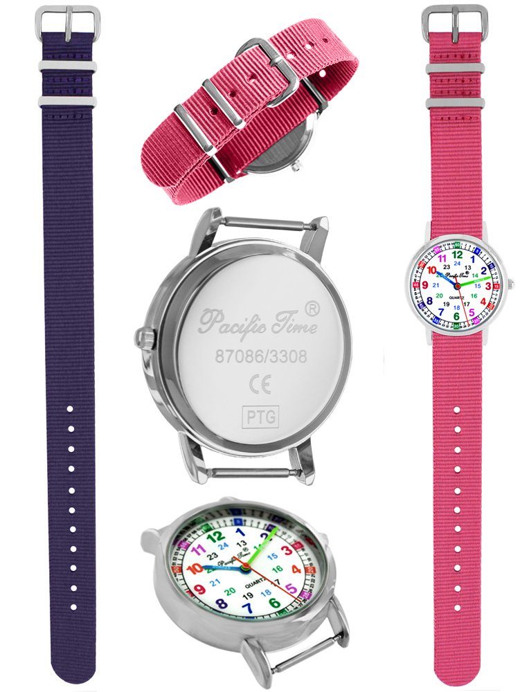 Pacific Time Quarzuhr Set Kinder Lernuhr Match Armbanduhr Versand Wechselarmband, und Mix - Design Gratis