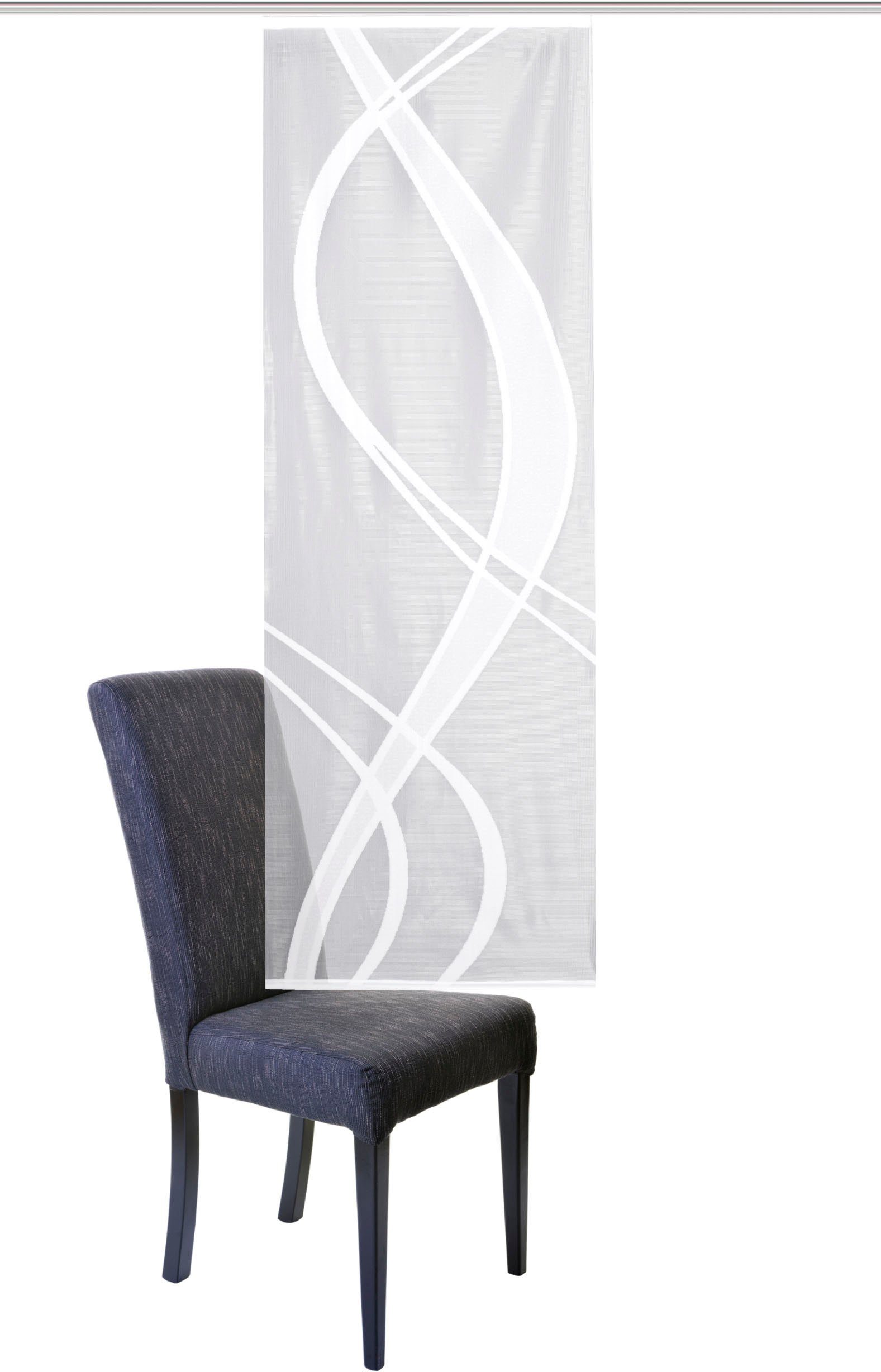 HOME WOHNIDEEN Schiebegardine TIBASO (1 St), Paneelwagen, transparent, Wirkware, transparent