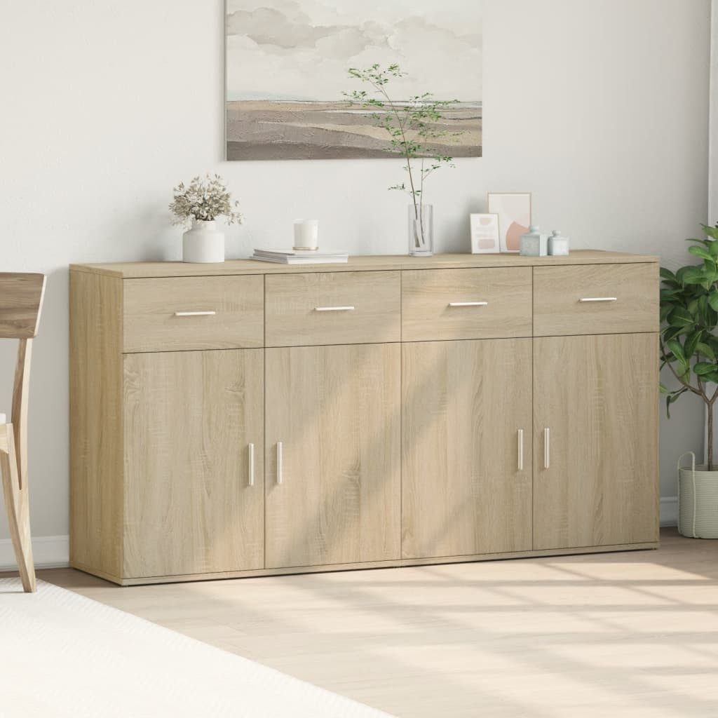 vidaXL Sideboard Sideboards 2 Stk. Sonoma-Eiche günstig online kaufen
