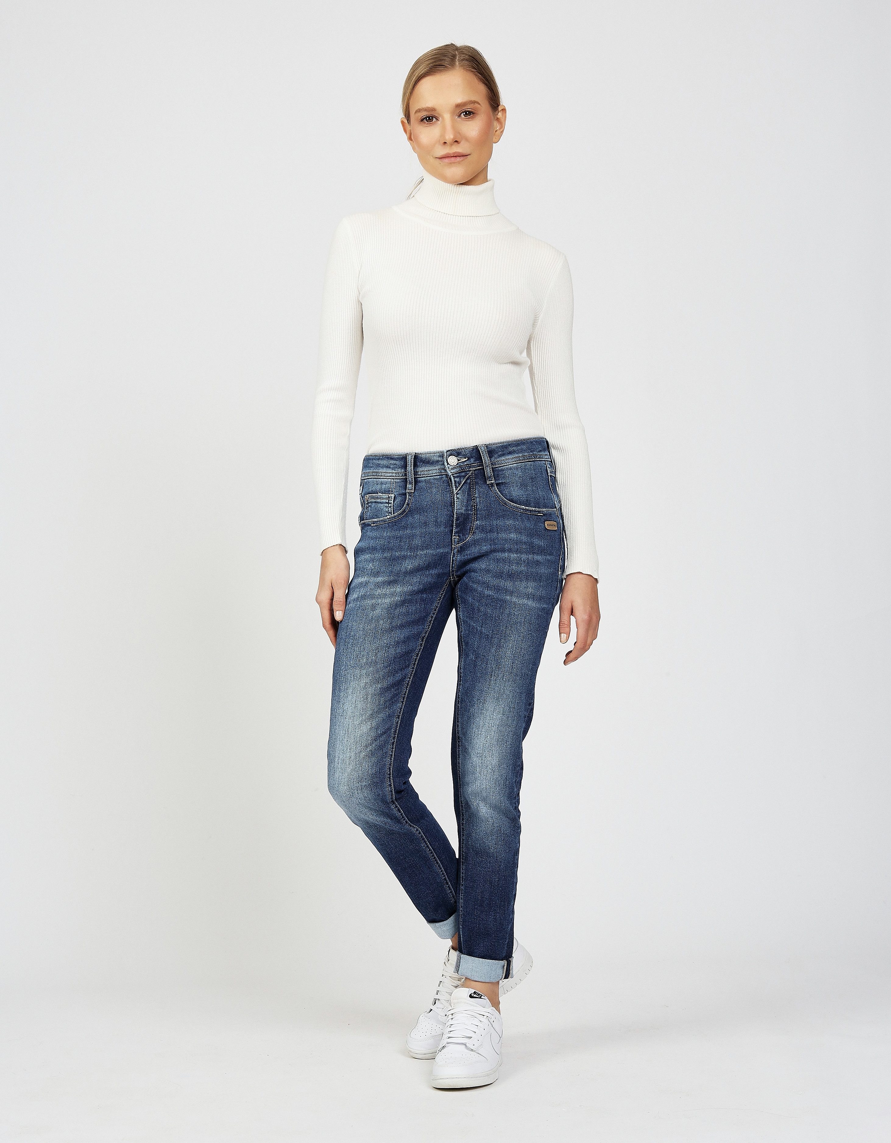 GANG Relax-fit-Jeans 94AMELIE aus Sweat Denim