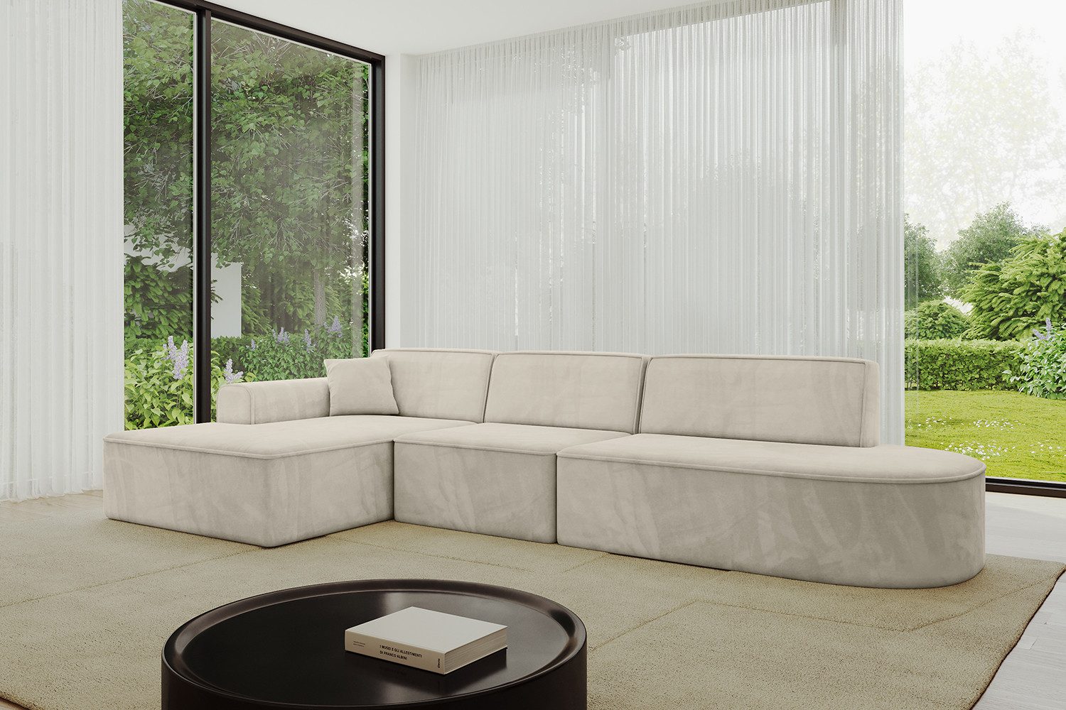 ALTDECOR Ecksofa IREA-L2-v4, Sofa Praktische Bequeme Funktionsecke Couch L-Form Eckcouch, Corner Sofa L-Form Vielseitige Sofa Wohnlandschaft Wohnzimmer
