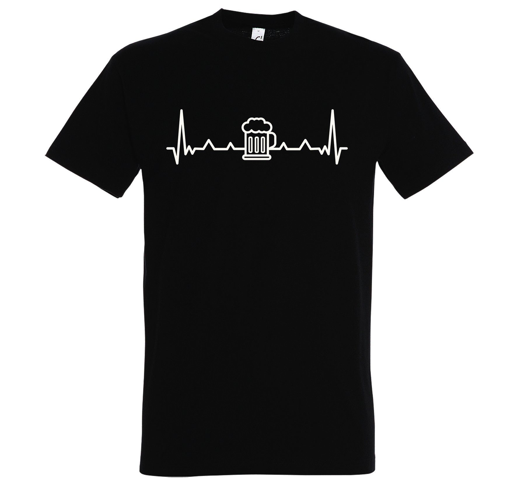 Youth Designz Print-Shirt Heartbeat Bier Herren T-Shirt mit lustigem Logo A günstig online kaufen