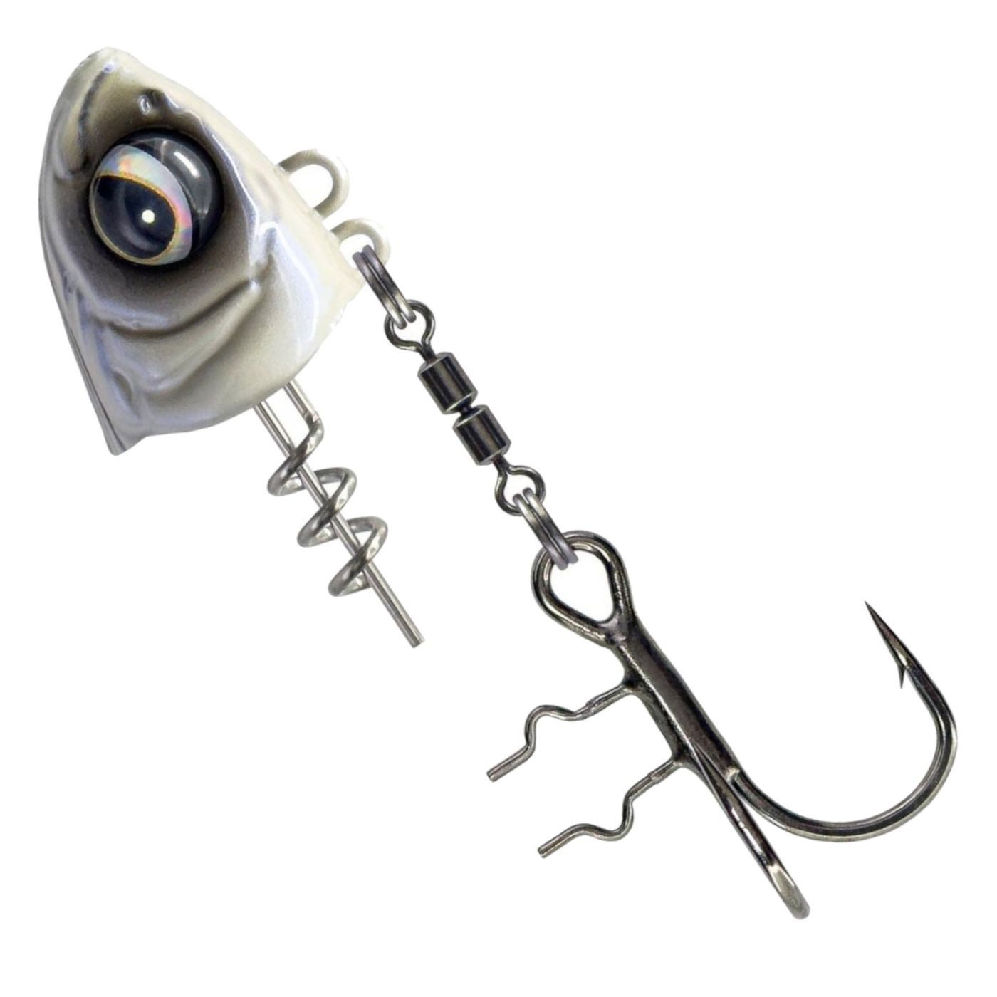 Savage Gear Kunstköder Savage Gear Monster Vertical Heads - 1 Jigkopf für Gummiköder