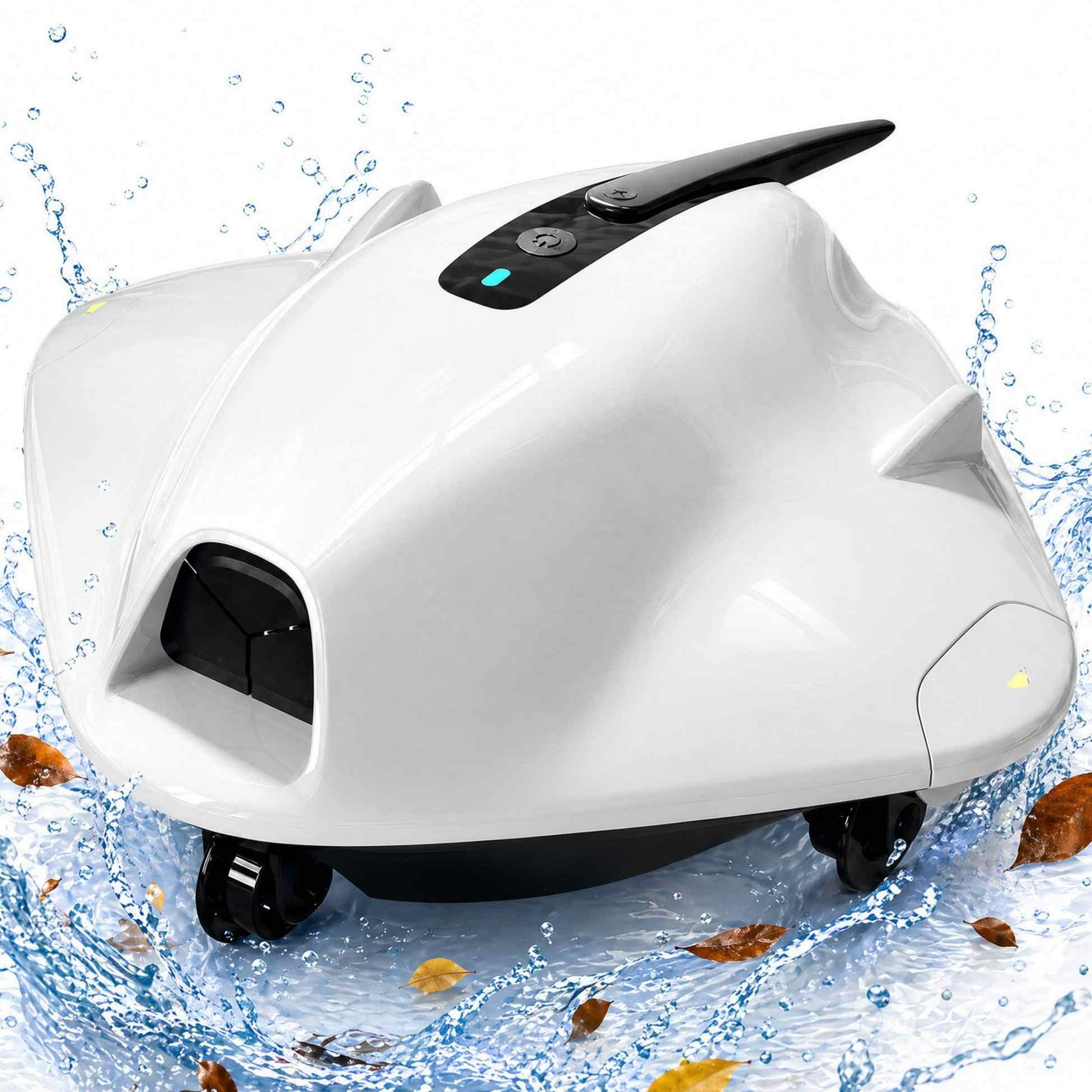 Blossom Poolroboter 2026 Kabellos Poolsauger S2 Ultra 5000mAh Akku Selbstparkend bis 200m², 40W/120 Min/30 GPM/180μm, Poolreiniger für Aufstellpool Einbaupool