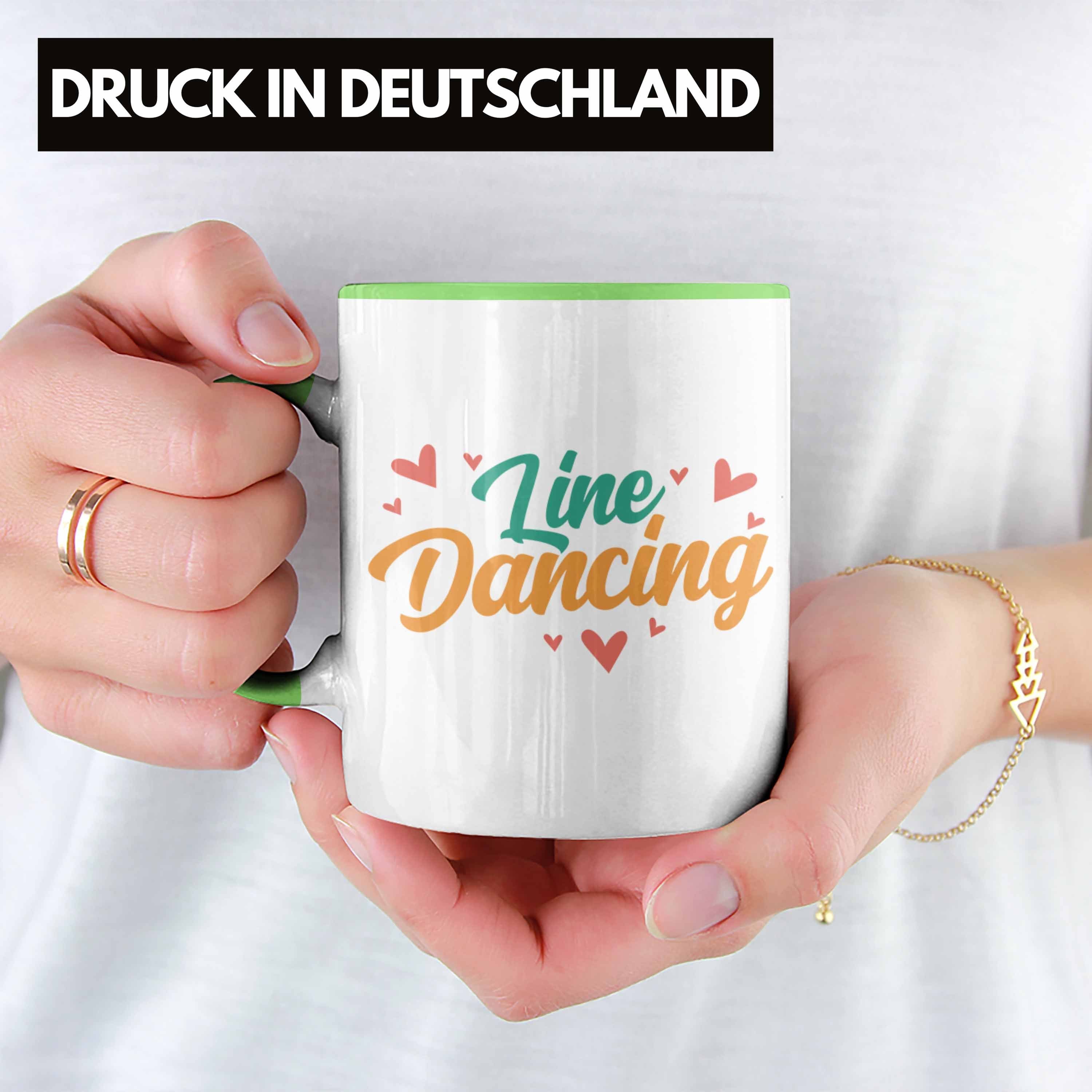 Trendation Tolles Lustige Dance Grün Enthusiasten Dance - Tasse Line Geschenk Line Tasse für