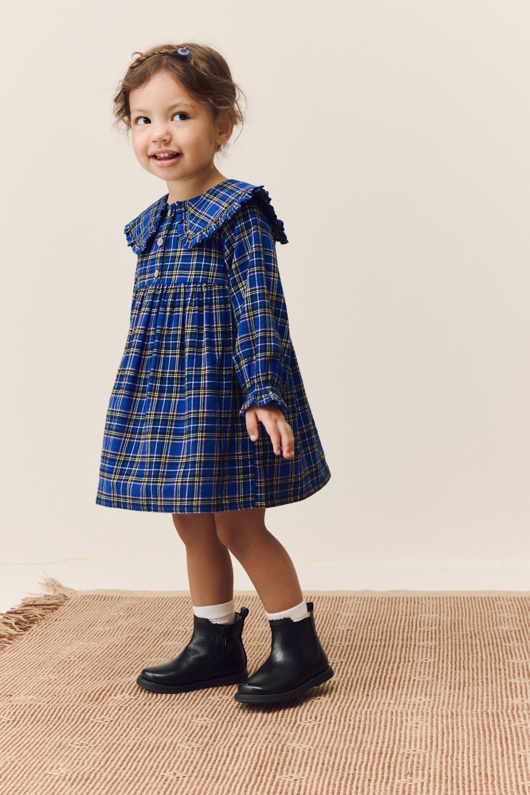 Next Blusenkleid Langarmkleid mit Kragen (1-tlg) günstig online kaufen