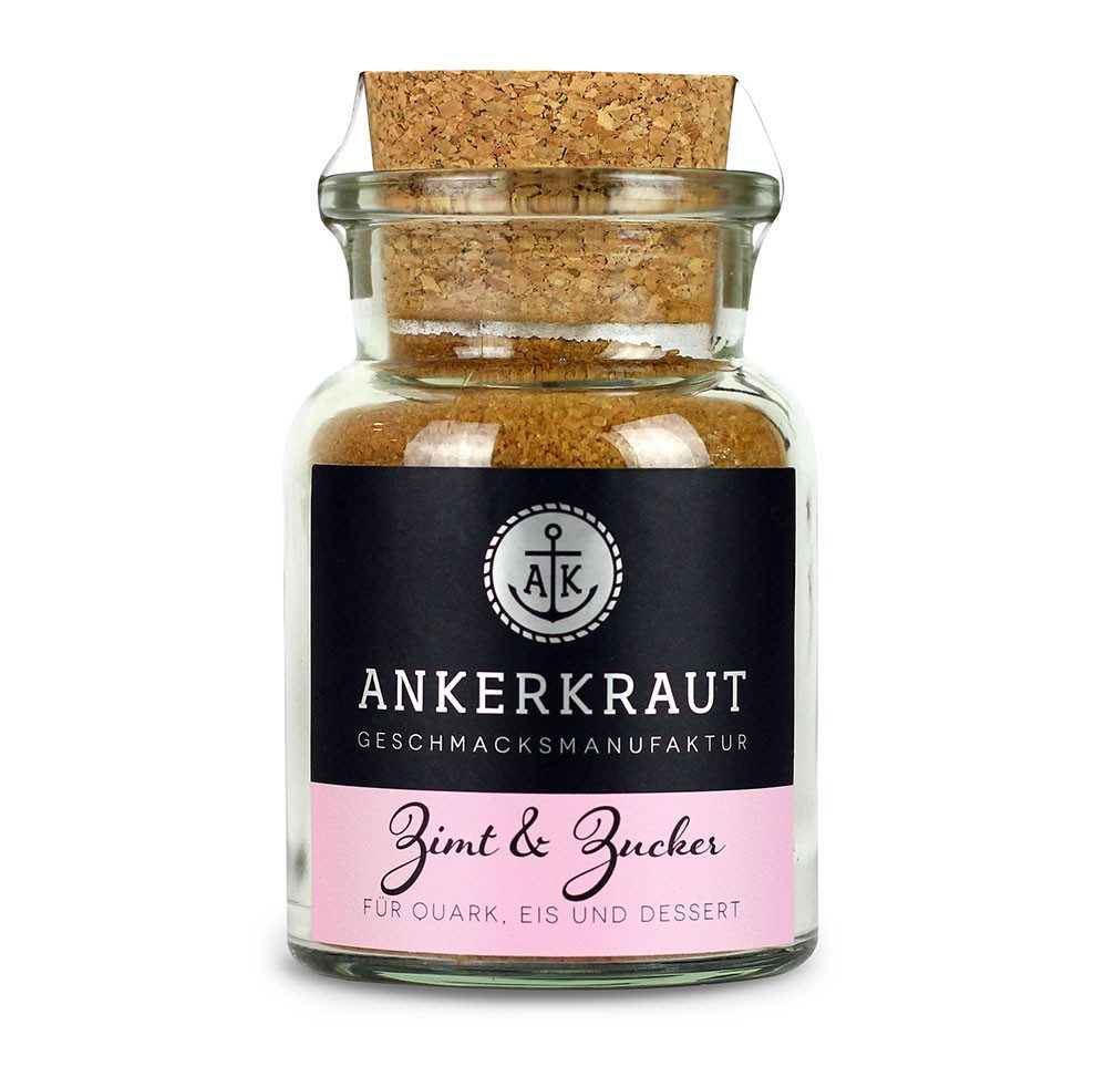 Ankerkraut Gewürz Zimt & Zucker, Zimt & Zucker, 100g im Korkenglas