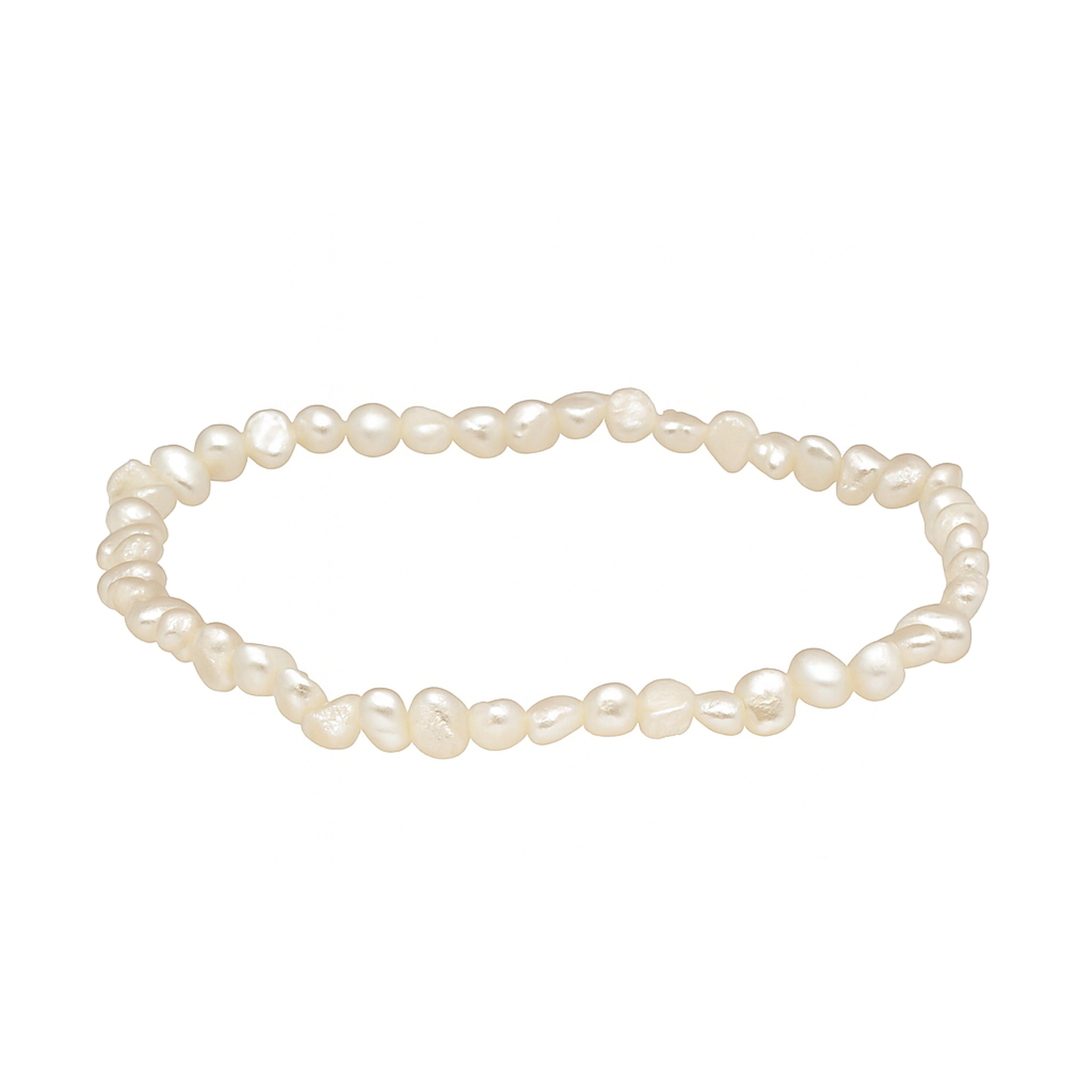 Lebensquelle Plus Armband Süßwasser-Perlen-Armband Weiß – 19 cm Eleganz