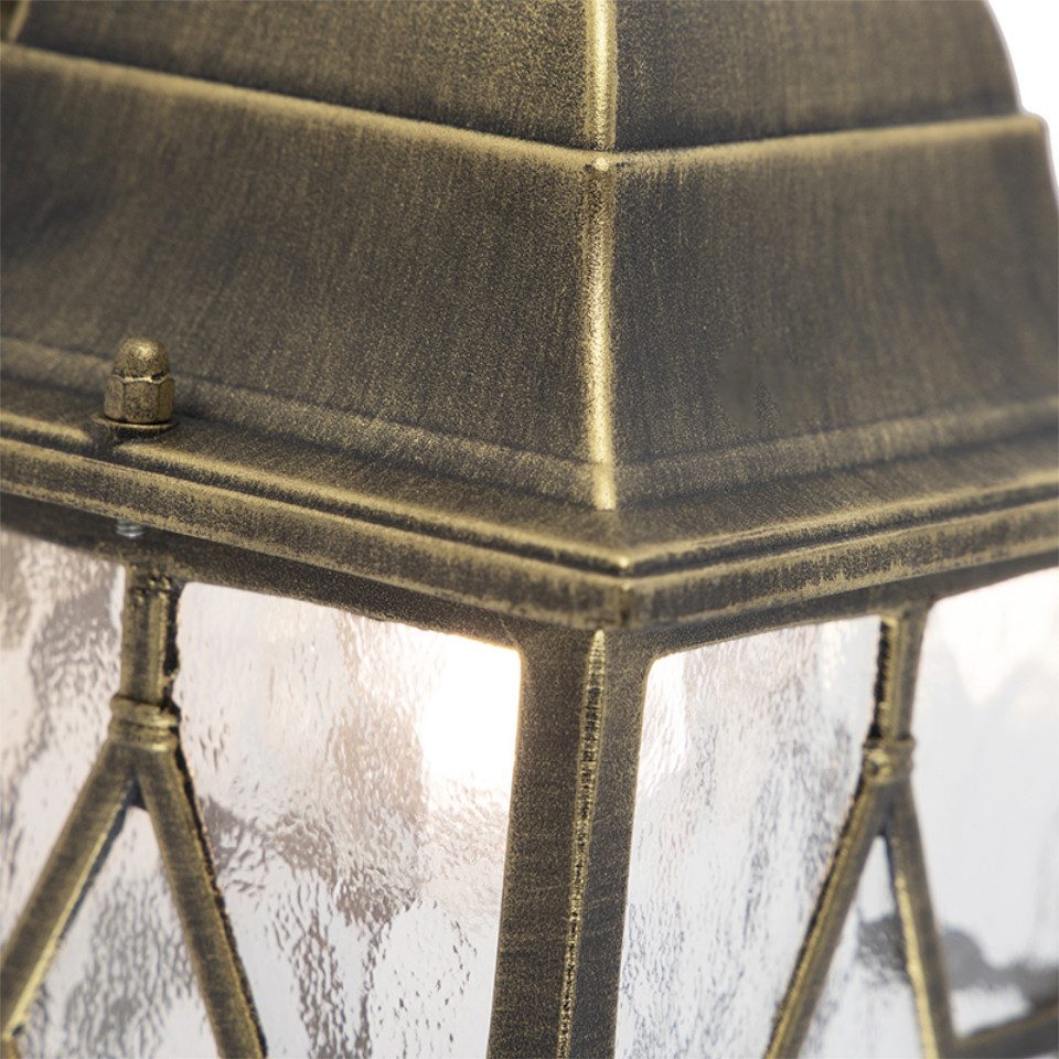 Qazqa Außen-Wandleuchte London, ohne Leuchtmittel, Warmweiß, QAZQA Außen Wand leuchte, e27, Bronze, Aluminium, Landhaus – Bild 5 von 5