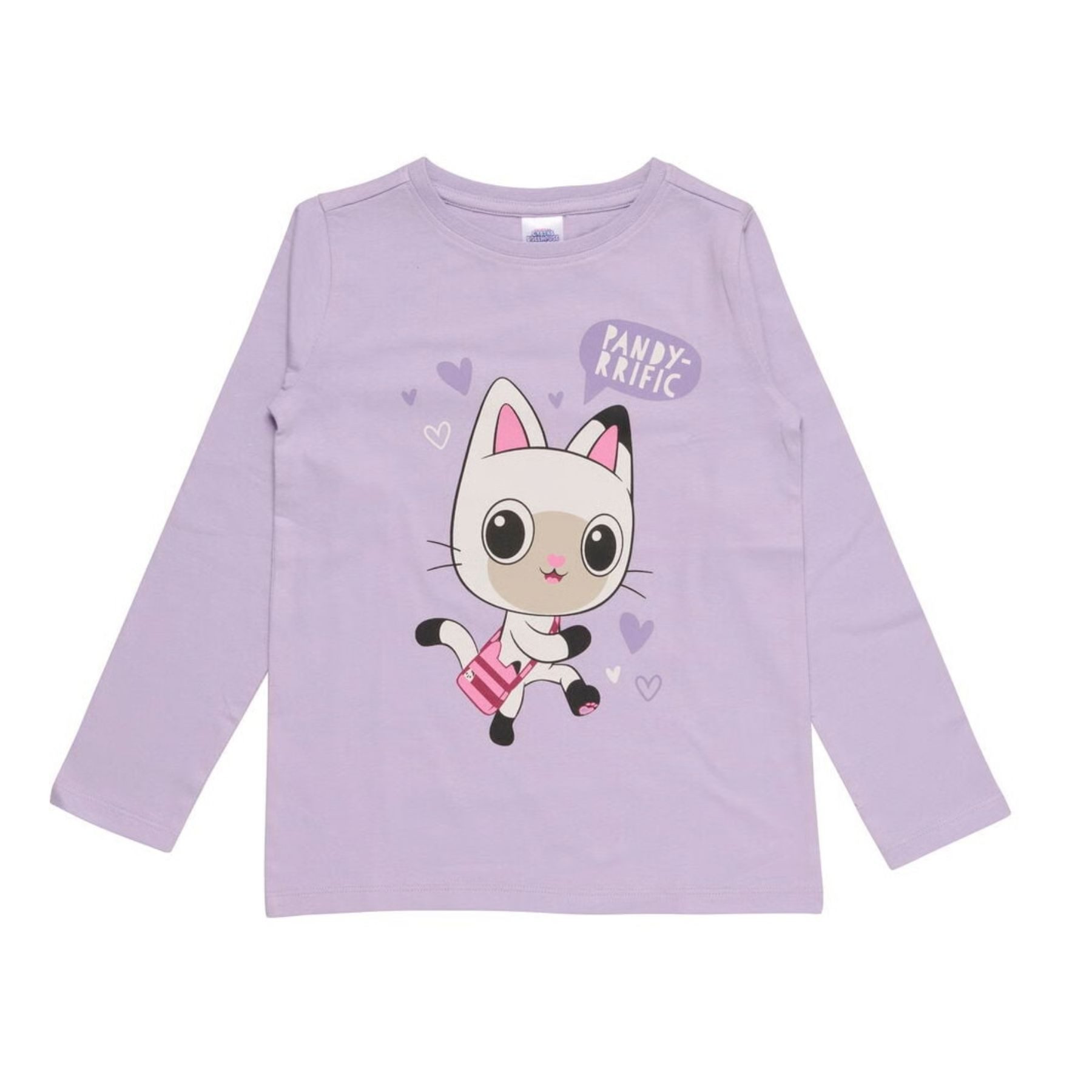 Gabby's Dollhouse Sweatshirt Kinder Langarmshirt aus Baumwolle lila Freizeitshirt