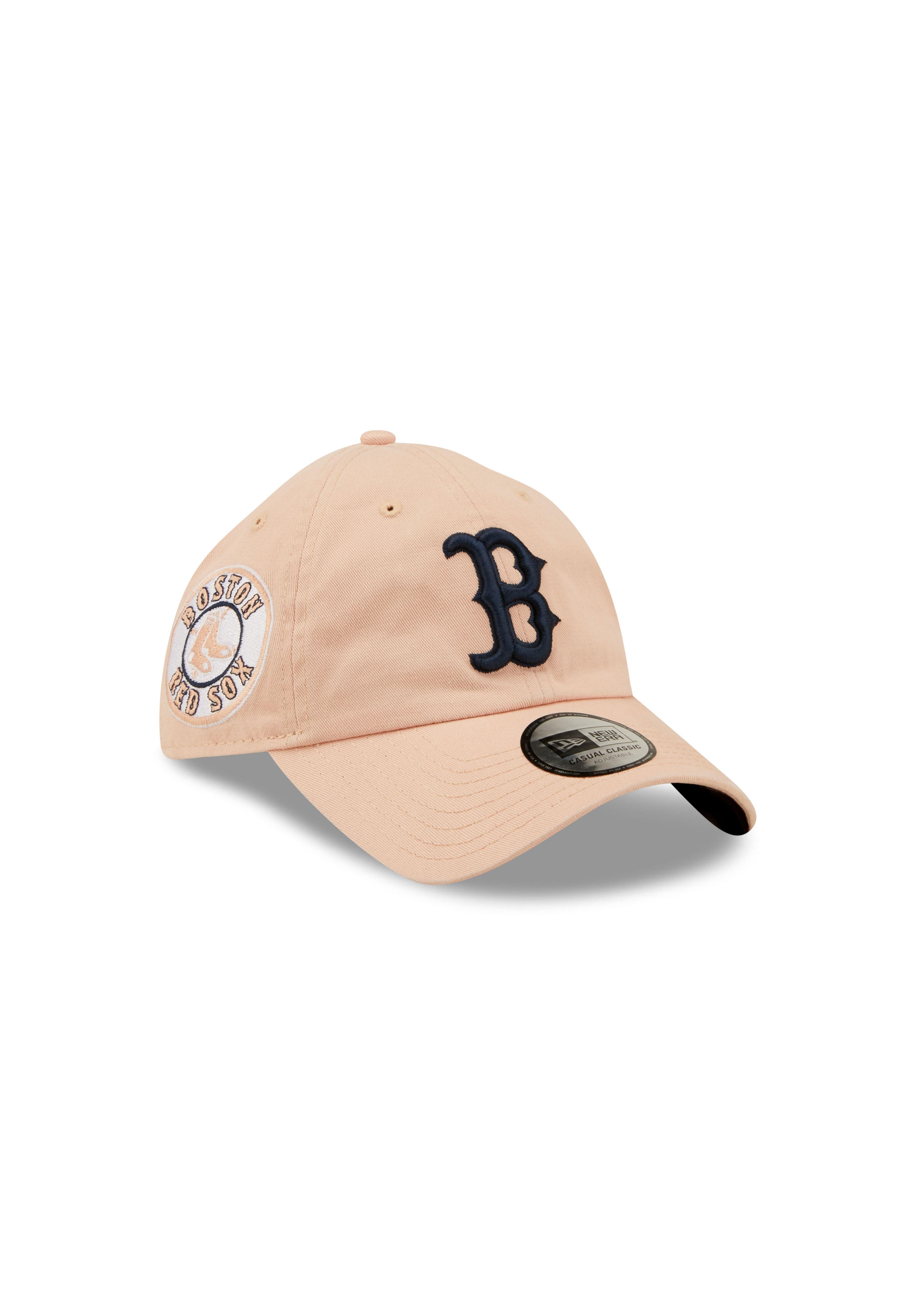 New Era Baseball Cap Boston Red Sox MLB Washed Patch Rosa Verstellbare 9Twenty Casual Class (1-St)