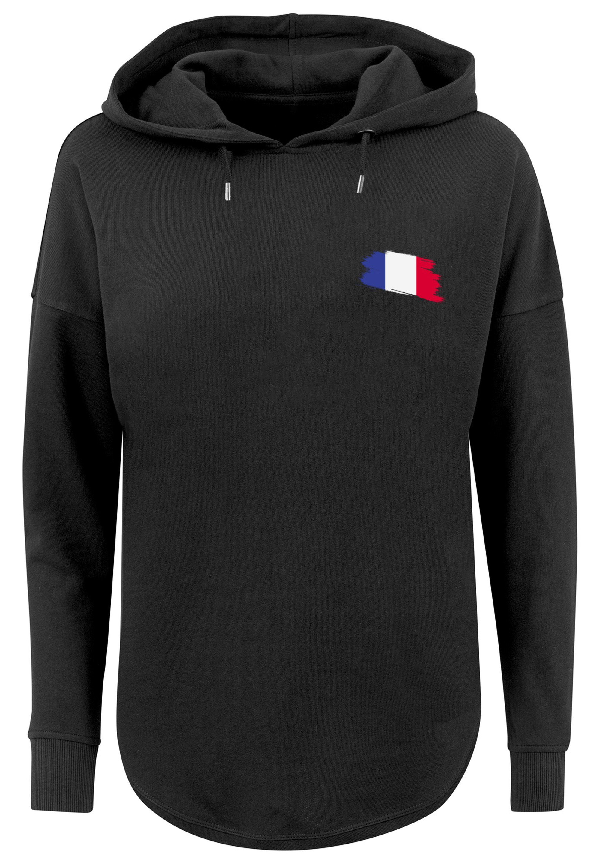 Hoody sportlichem Frankreich Kapuzenpullover Look Dammen Fahne France F4NT4STIC Gemütlicher mit Print, Flagge