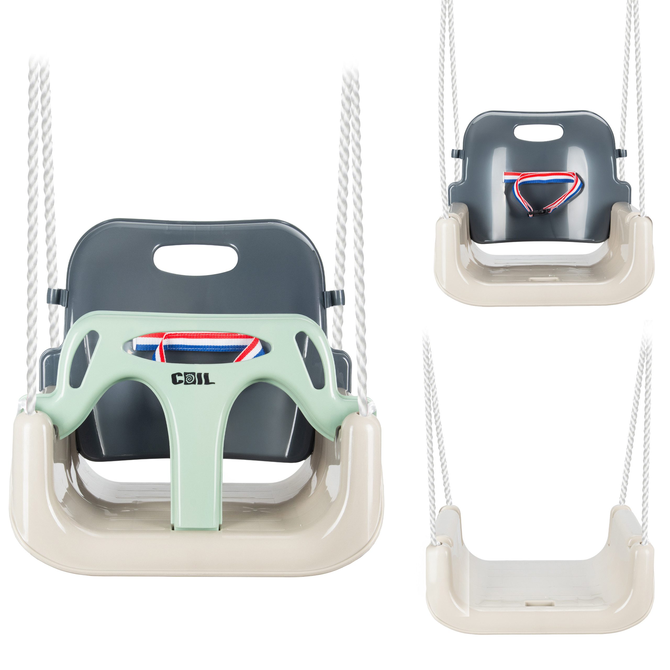COIL Babyschaukel Schaukel 3in1, Gartenschaukel,Rückenlehne und günstig online kaufen