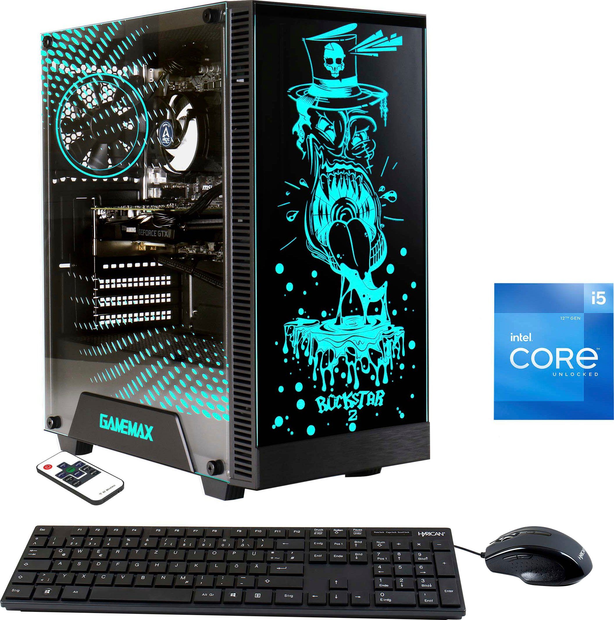 Hyrican Rockstar 6871 Gaming-PC (Intel Core i5 12400F, GeForce RTX 3050, 16 GB RAM, 1000 GB SSD, Luftkühlung, Windows 11)