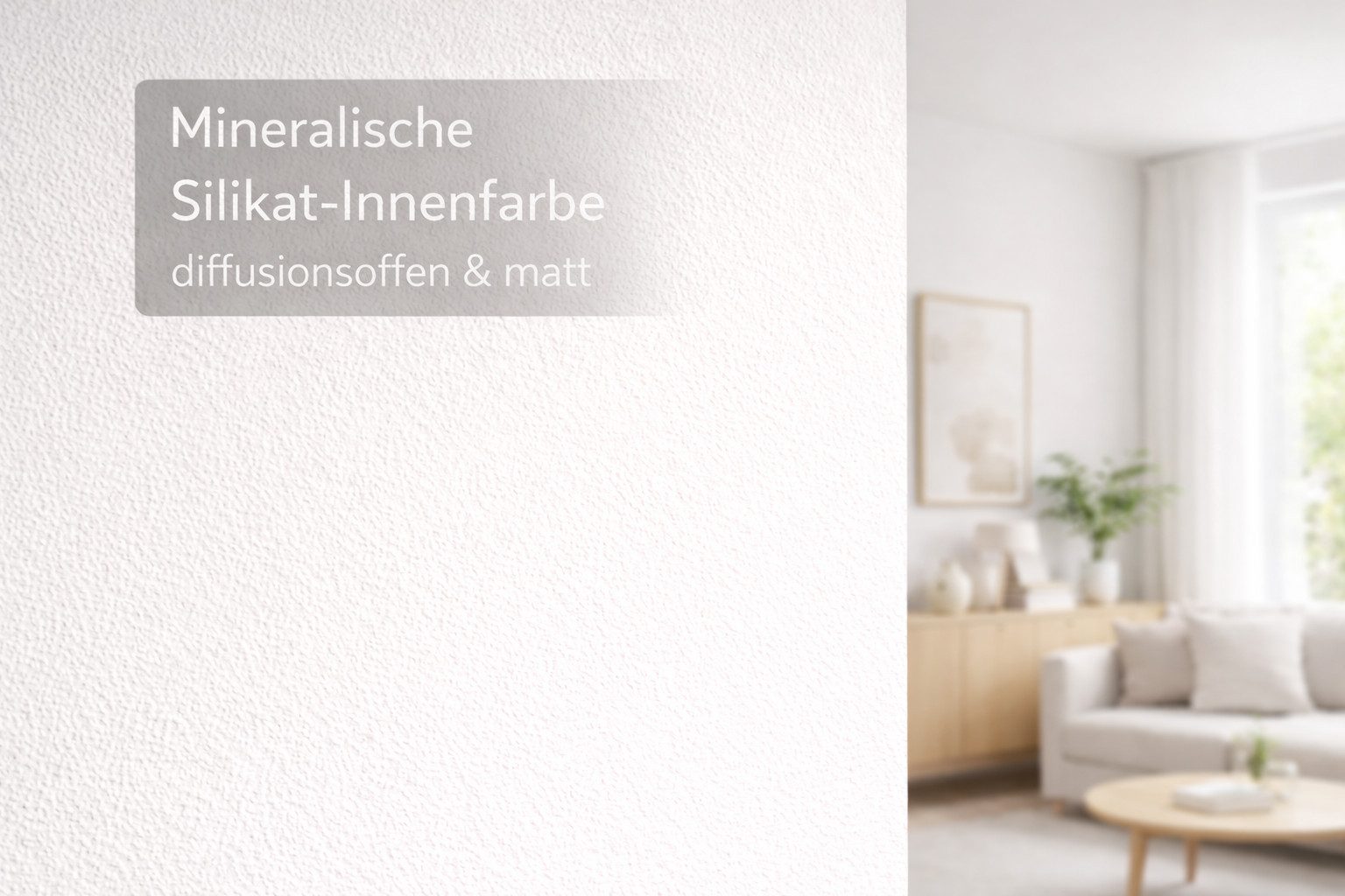 RyFo Colors Wand- und Deckenfarbe RyFo Colors Silikat Innenfarbe, 1 L ca. 8 m², Mineralische Silikatfarbe, matt, atmungsaktiv, für Innenräume