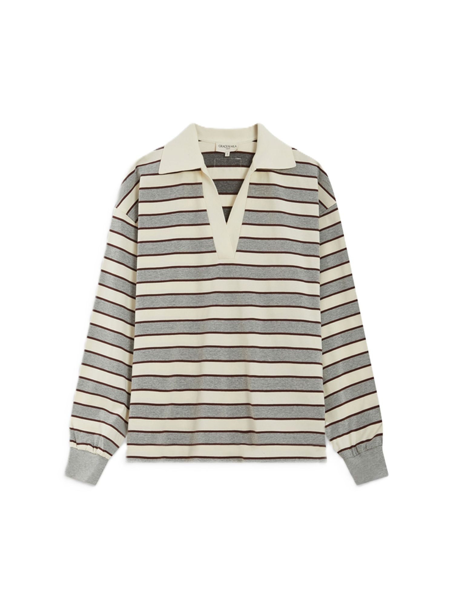 Grace & Mila Langarm-Poloshirt ARON