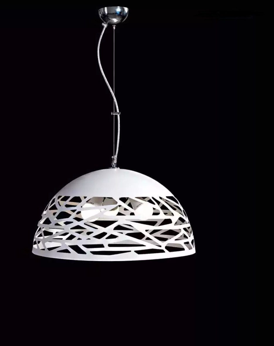 Xlmoebel Kronleuchter Elegante Hängelampe in Weiß – stilvoller Deckenlüster für jeden Raum, Hergestellt in Europa