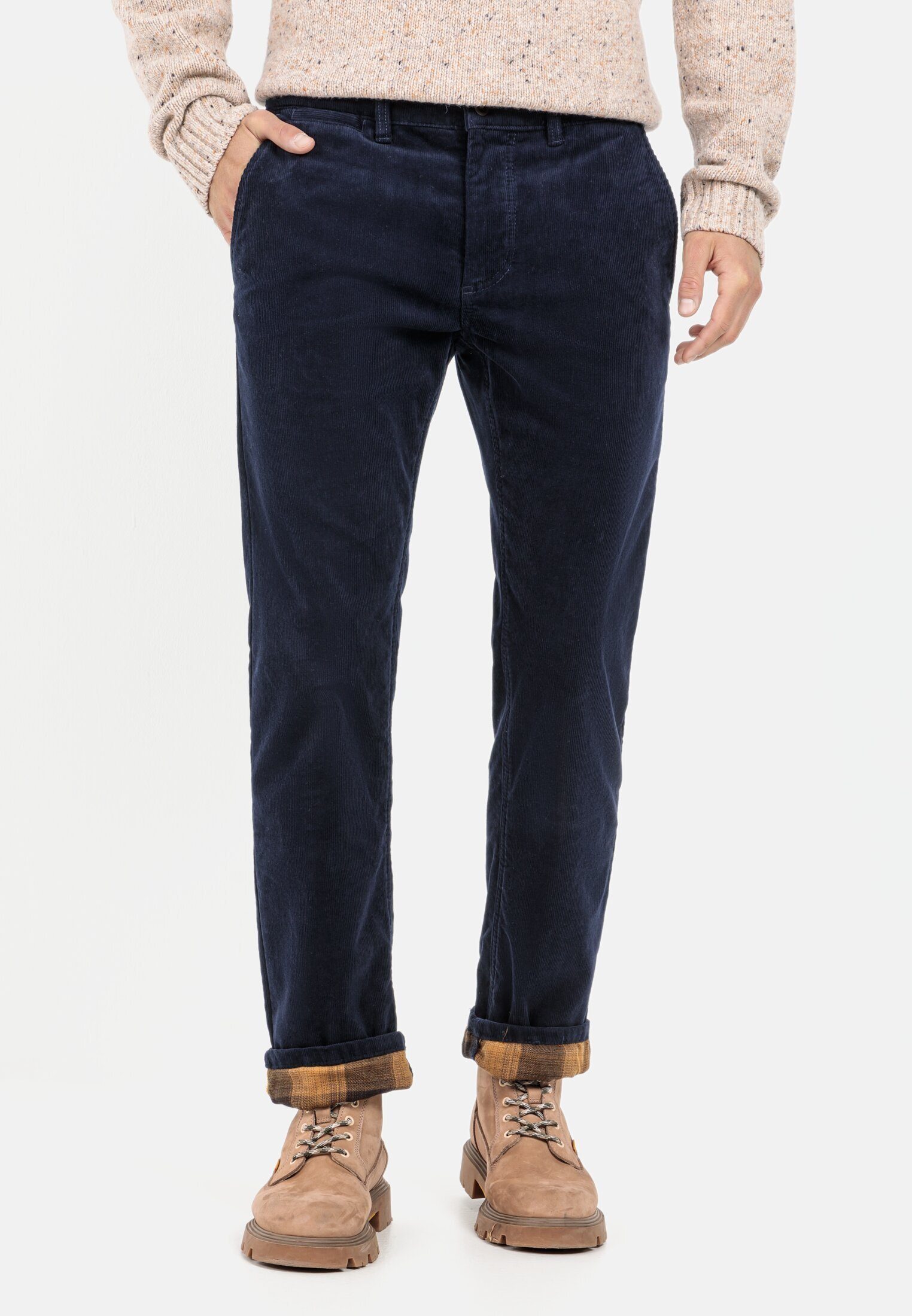 Camel Active Herren Jeans Relaxed Fit Mit Thermofutter – Bequeme 5-Pocket Jeans Für Kalte Tage