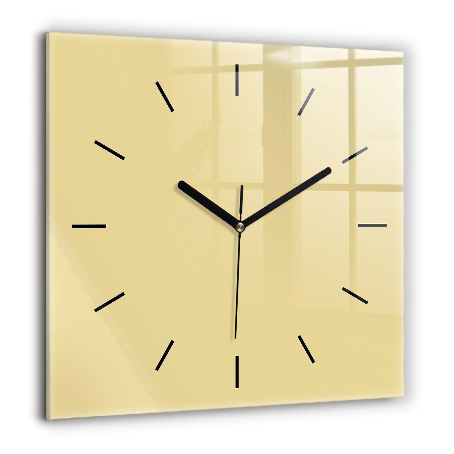 Tulup Wanduhr Modernistische Glaswanduhr 60x60cm Uhr günstig online kaufen