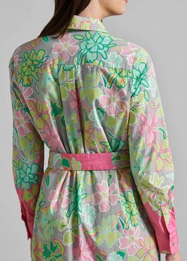 eve in paradise A-Linien-Kleid Ida mit buntem Blumenmuster und stylischem Gürtel