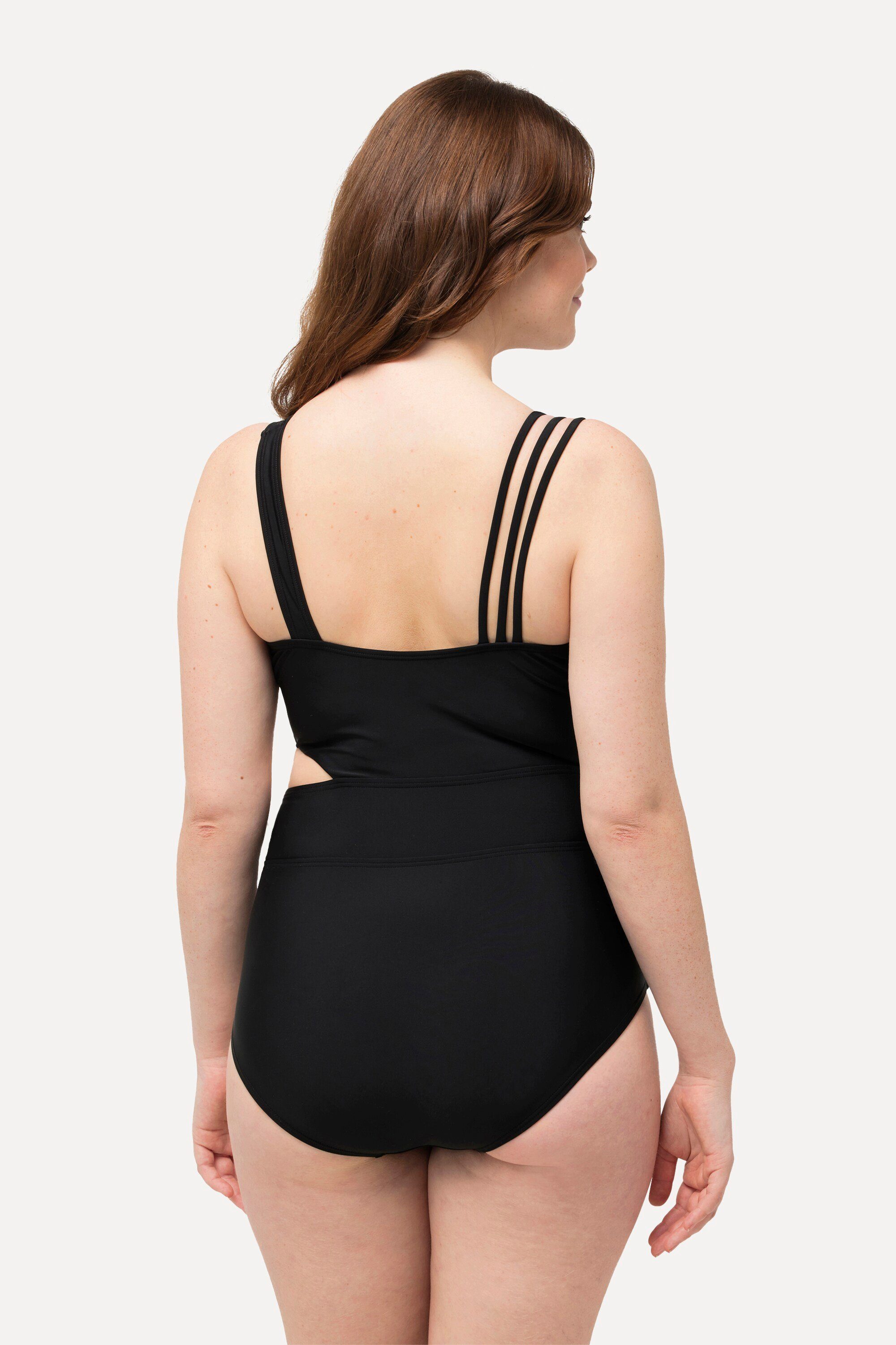 Ulla Popken Badeanzug Badeanzug Colorblocking Softcups