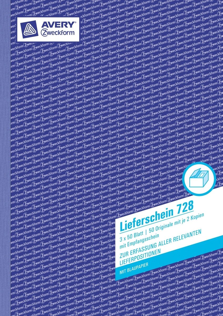 Formularblock Formularbuch Lieferscheine mit Empfangsschein A4 mit Empfangsschein 3x
