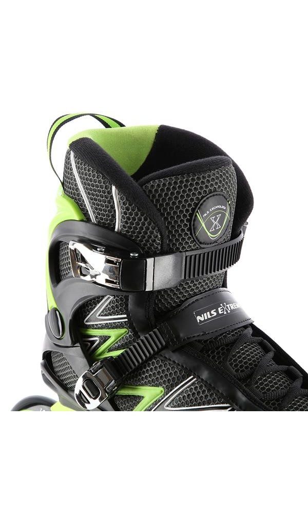 Nils Inlineskates Extreme NA8660 (Rollen: 100mm/85A, Kugellager: ABEC 9) schwarz/grün
