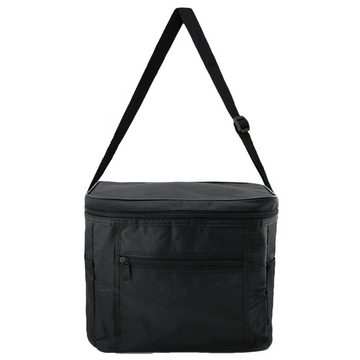 PRECORN Picknickkorb Mini Kühltasche in schwarz Kühlbox Lunch Tasche Picknick-Tasche