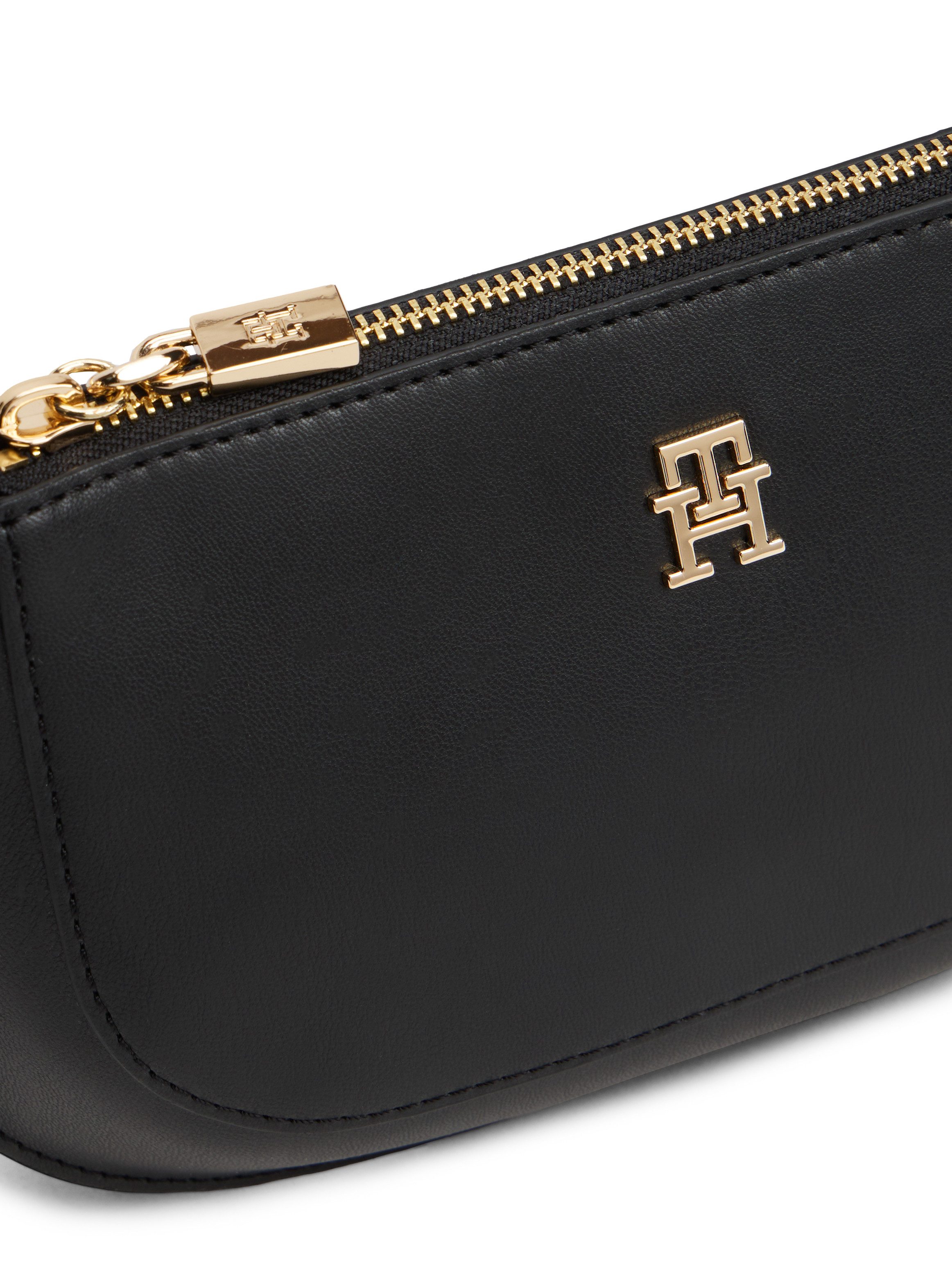 Tommy Hilfiger Umhängetasche TH GLAM MINI CHAIN CROSSOVER, Damen Schultertasche, Abendtasche, Zierkette als Umhängeriemen – Bild 4 von 5