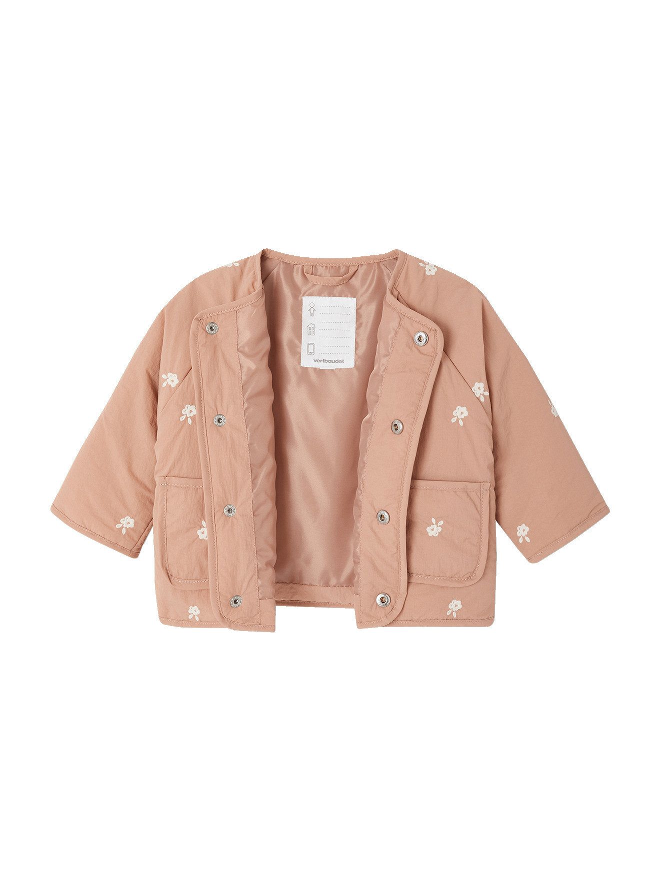 Blouson Baby Steppjacke mit Stickerei, Mädchen