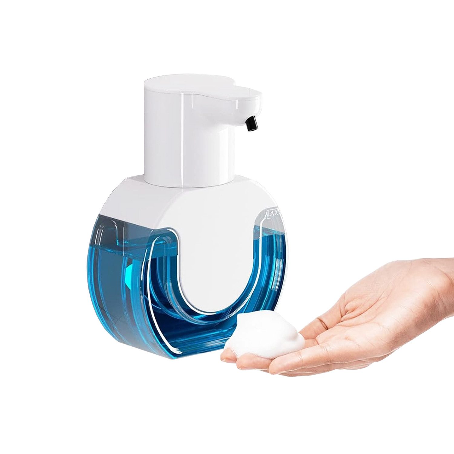 TUWENA Seifenspender Automatisch Wandbefestigung 420ML Elektrischer Soap Dispenser No Touch, (1-tlg), mit USB Wiederaufladbar, IPX5 Wasserdicht