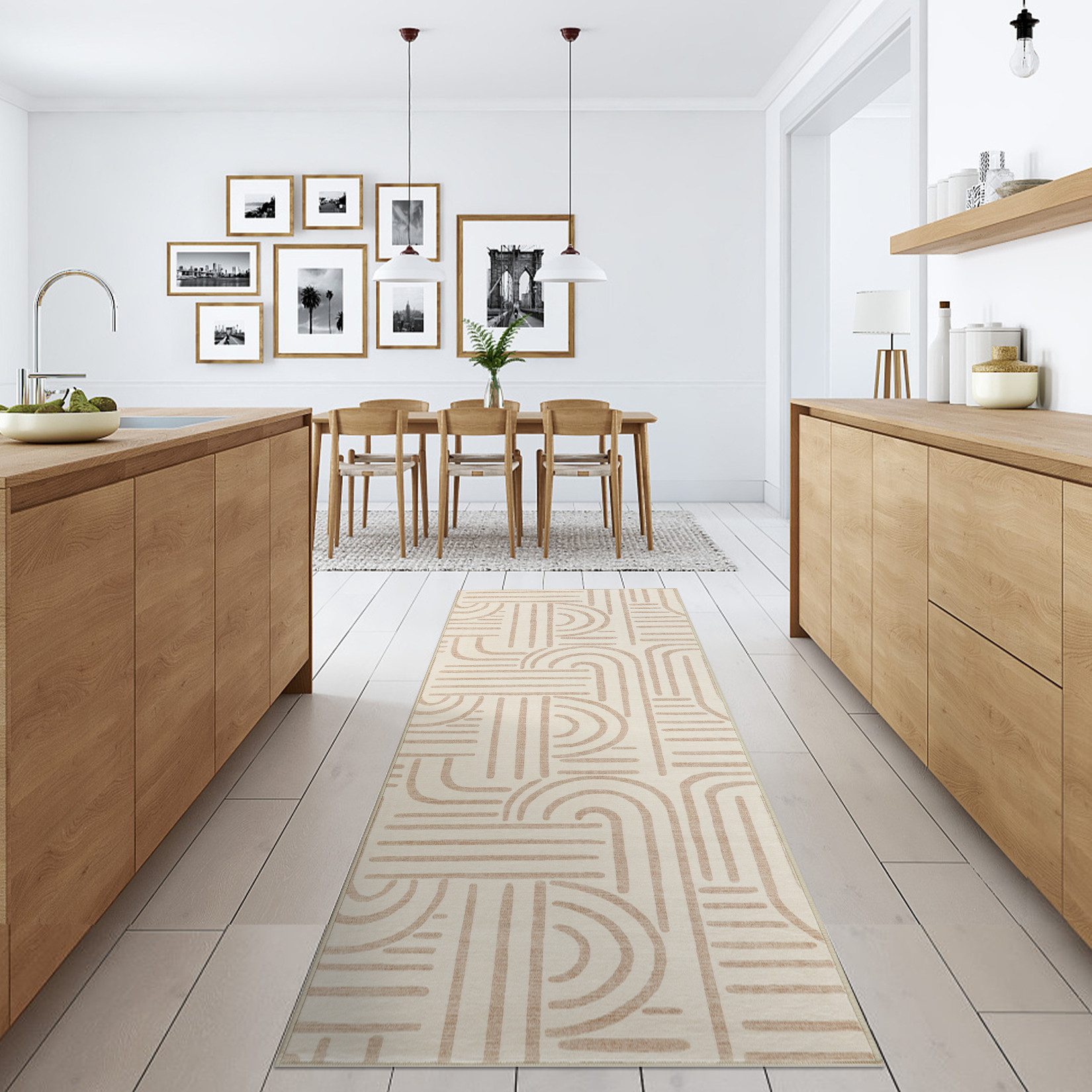 GarveeMore Teppich Wohnzimmer Waschbarer Teppich für Schlafzimmer Kurzflor günstig online kaufen