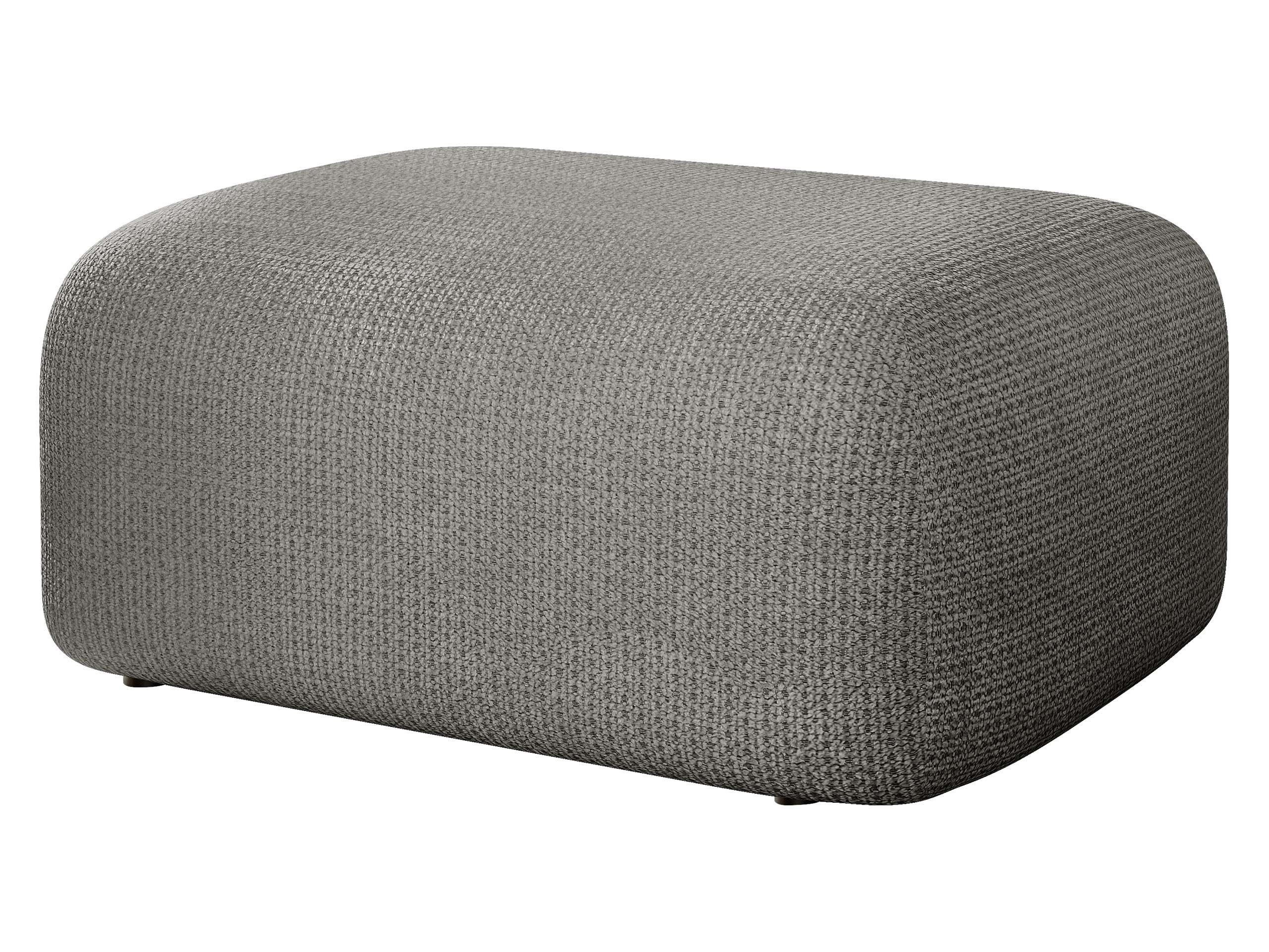 MIRJAN24 Polsterhocker Piano, 70x55x38 cm, Schwarze Füße