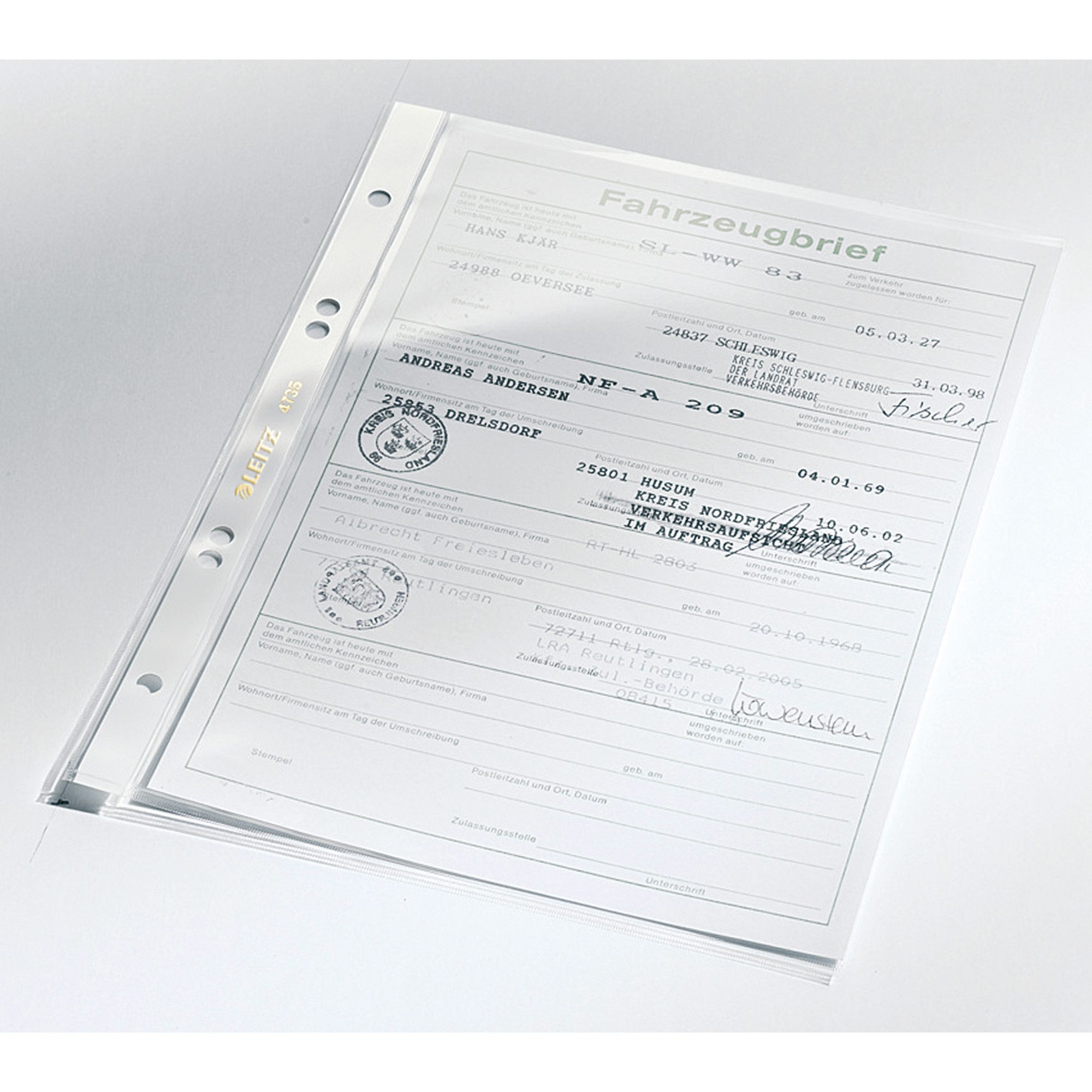 LEITZ Prospekthülle Prospekthülle Super Premium 47350000 A5 0,08mm transparent 100 Stück