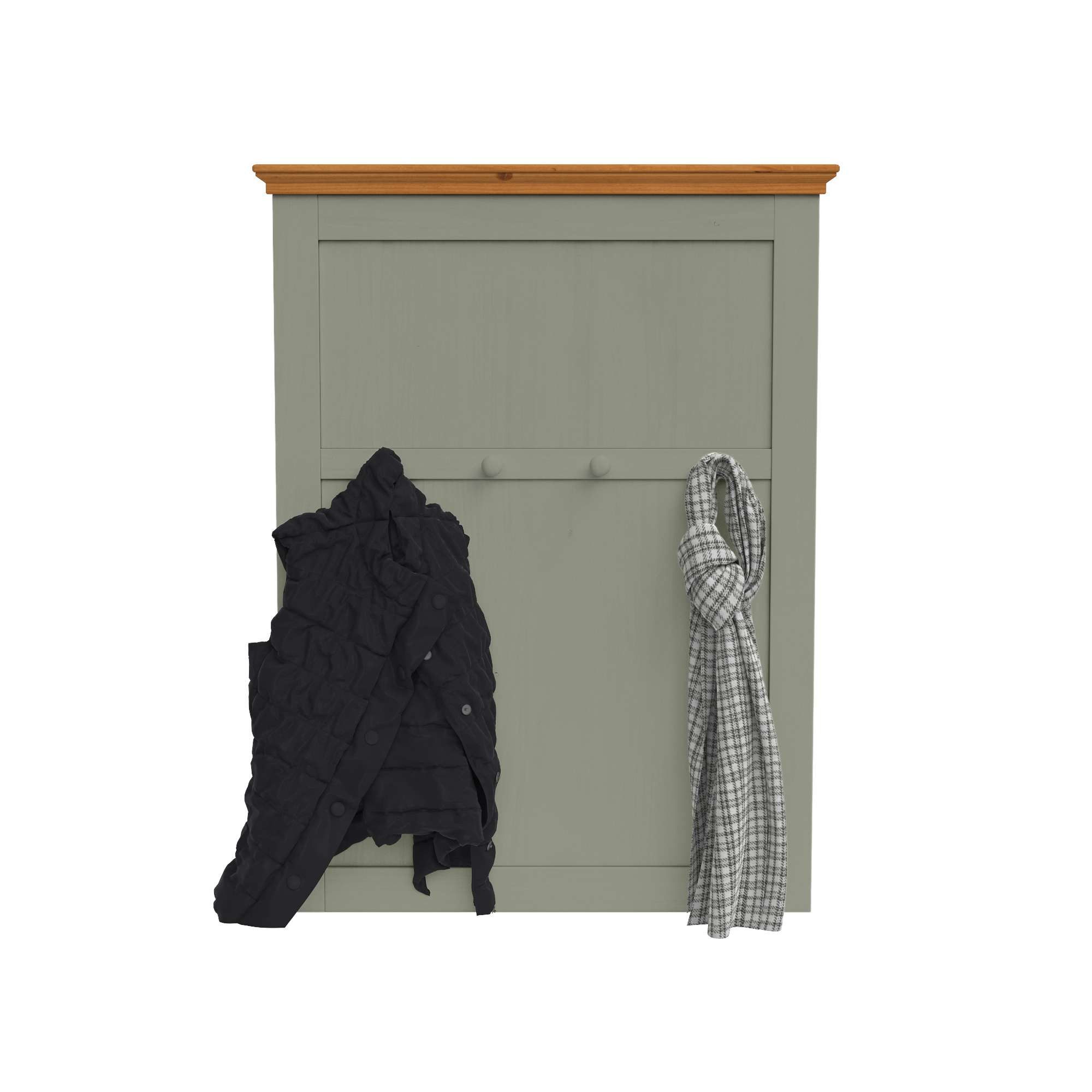 OTTO home Garderobenpaneel Selma, aus massivem Kiefernholz, Höhe 105 cm, Breite 80 cm