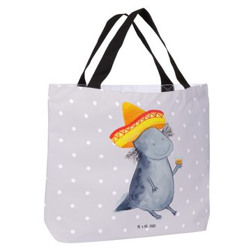 Mr. & Mrs. Panda Shopper Axolotl Tequila, Shopper, Strandtasche, Schulbeutel, Tasche, (1-tlg), Einzigartige Designs