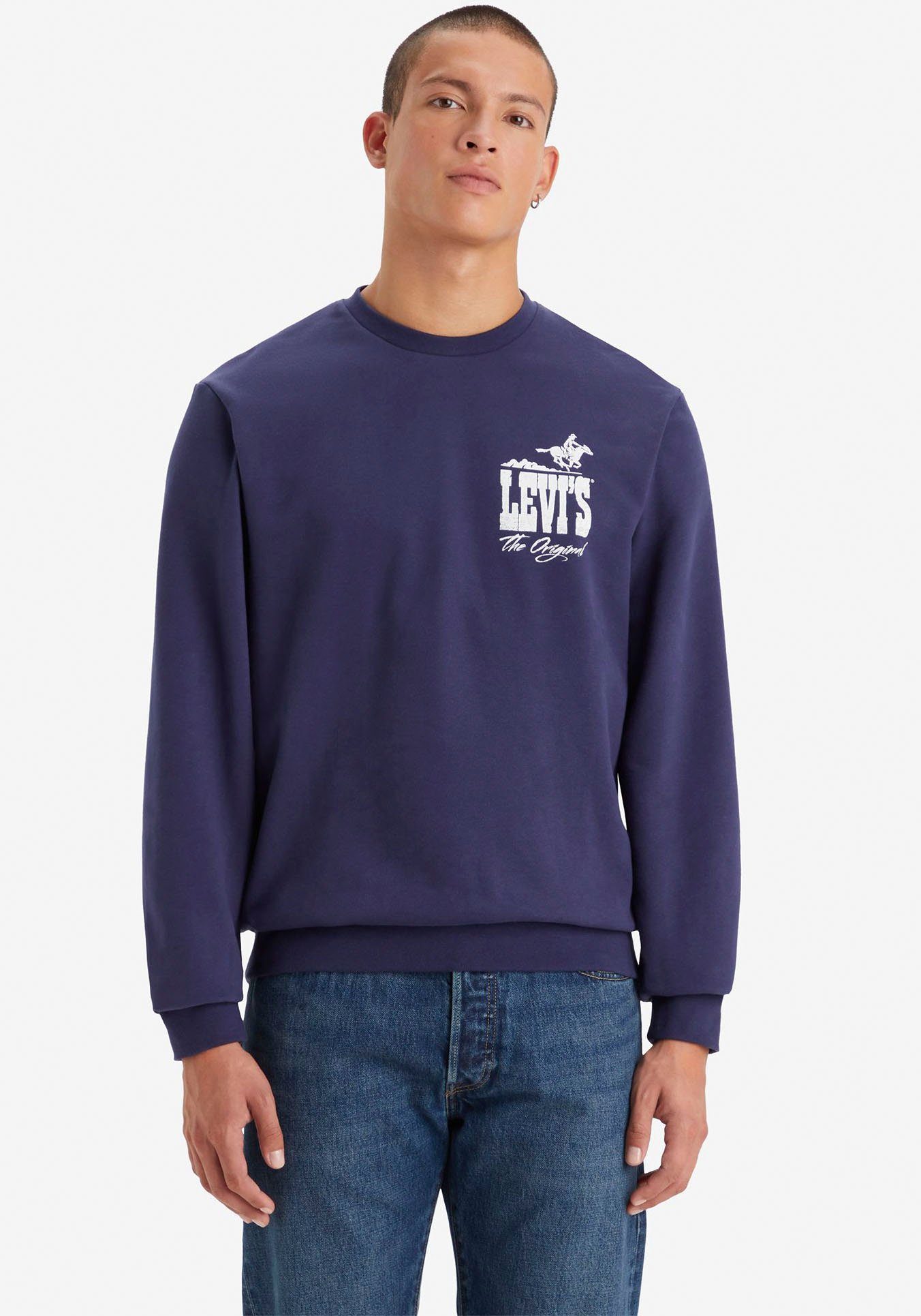 Levi's® Sweatshirt STANDARD GRAPHIC CREW BLUES