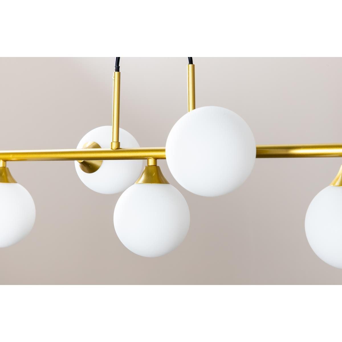 BOURGH Hängeleuchten ORB Deckenleuchte - moderne Hängeleuchte gold mit 5 Glasbechern, modernes Design