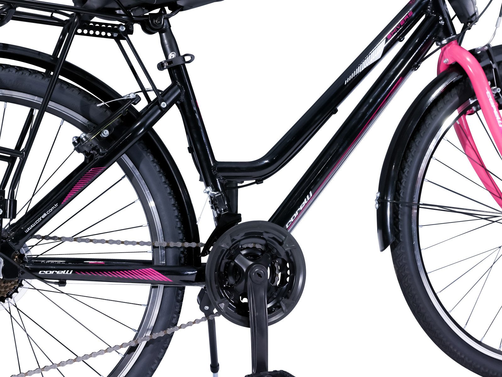 Toys Store Youth Bicycle 24 inch Aluminum City Bike 24 Girls' Bicycle 21-Speed ​​Frame Size 38 cm Road Traffic Regulations, 21-Speed, Shimano
