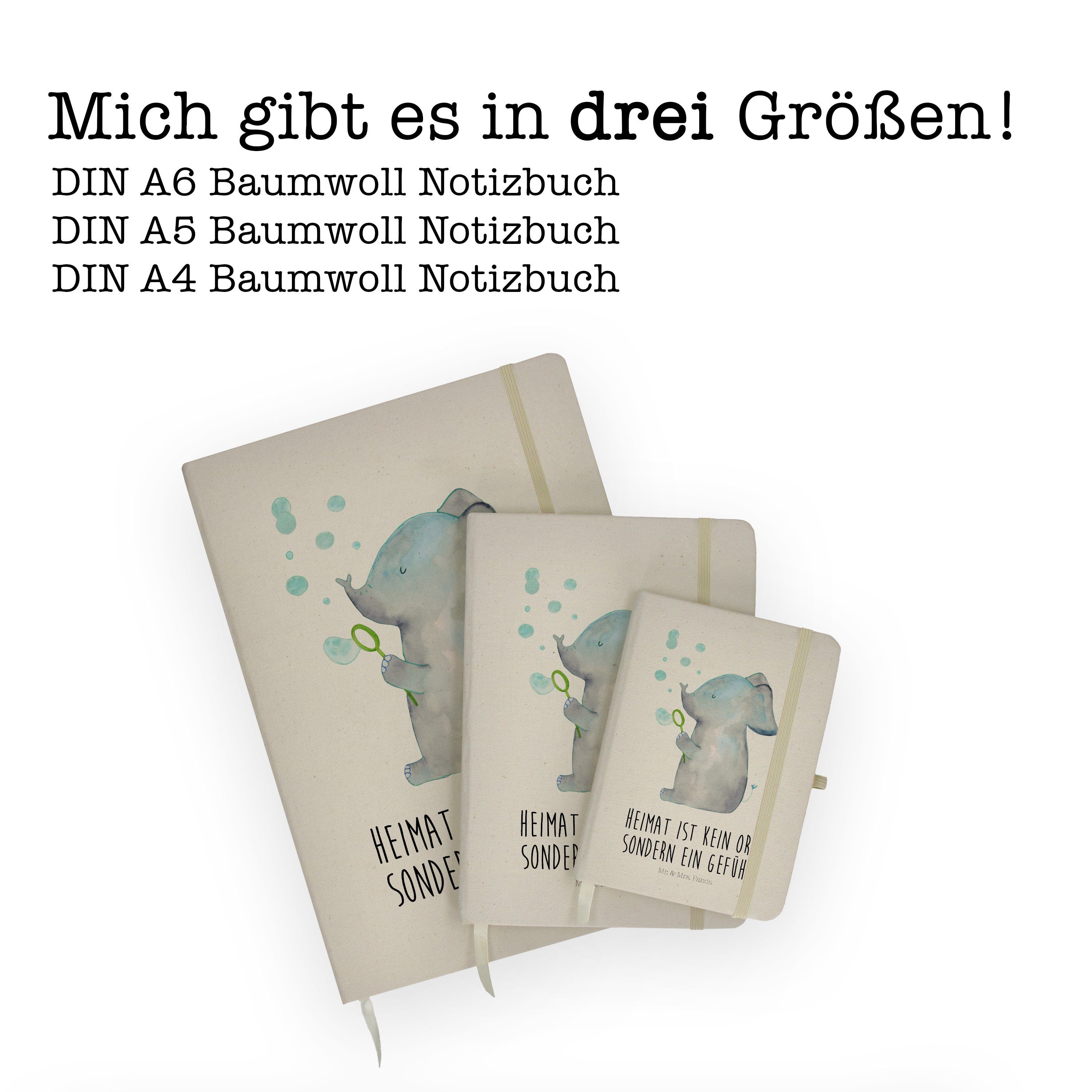 - Mrs. Elefant Panda & Notizheft, Seifenblasen Panda Mrs. & Geschenk, Mr. Mr. - Liebesbewei Notizbuch Transparent