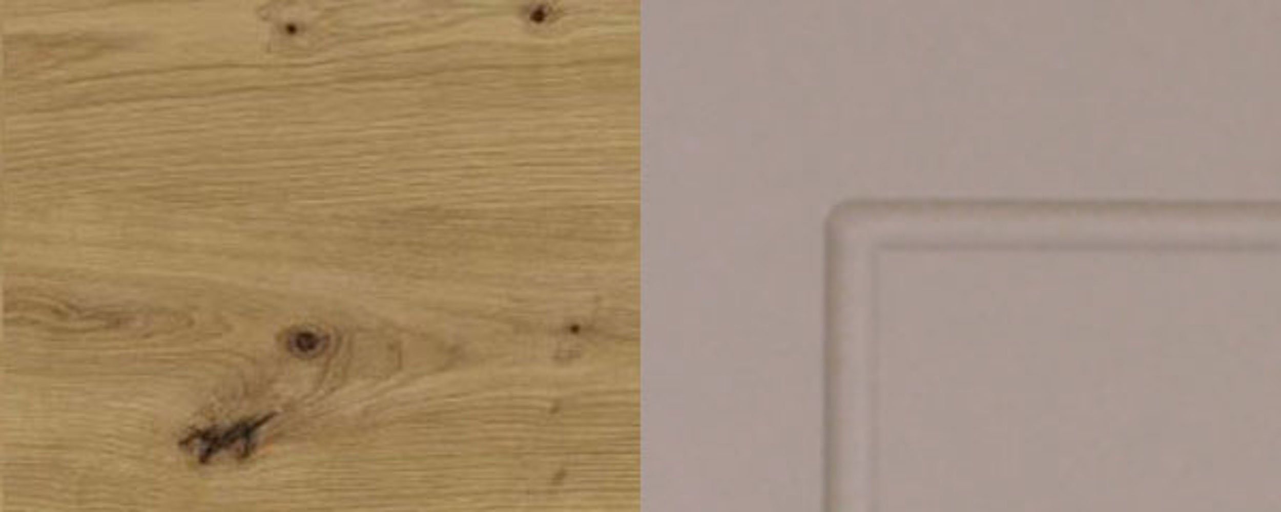 Feldmann-Wohnen Klapphängeschrank wählbar beige matt 1-türig (Kvantum) 60cm und Kvantum Front- Korpusfarbe