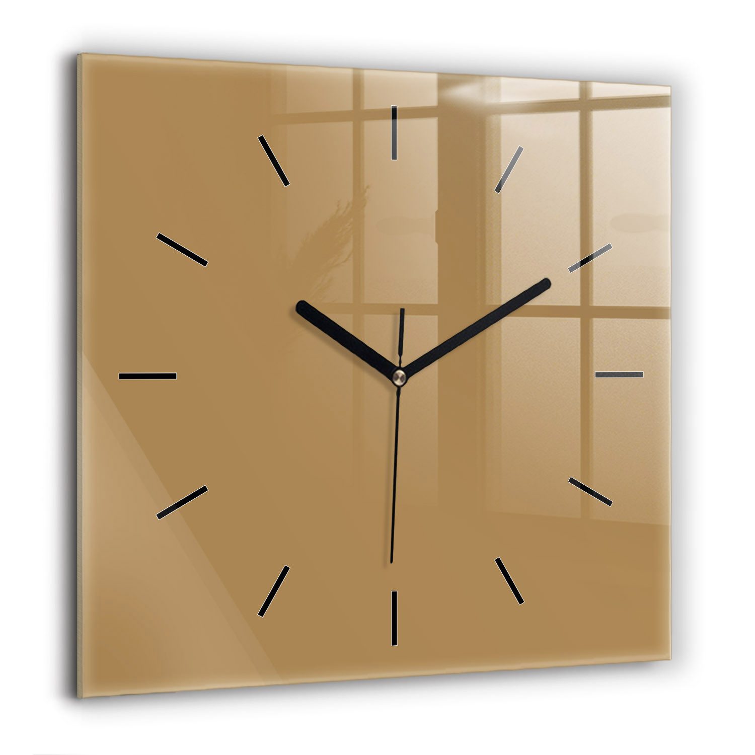Tulup Wanduhr Modernistische Glaswanduhr 60x60cm Uhr günstig online kaufen