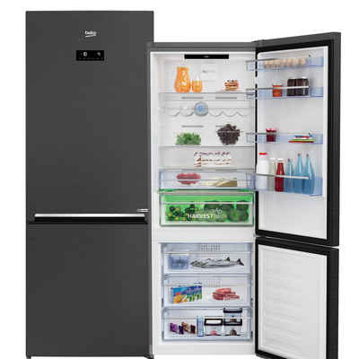 BEKO Kühlschrank RCNE560E60ZXRN, 192 cm hoch, 70 cm breit, No Frost, SmoothFit, HarvestFresh, Multifunktionsdisplay