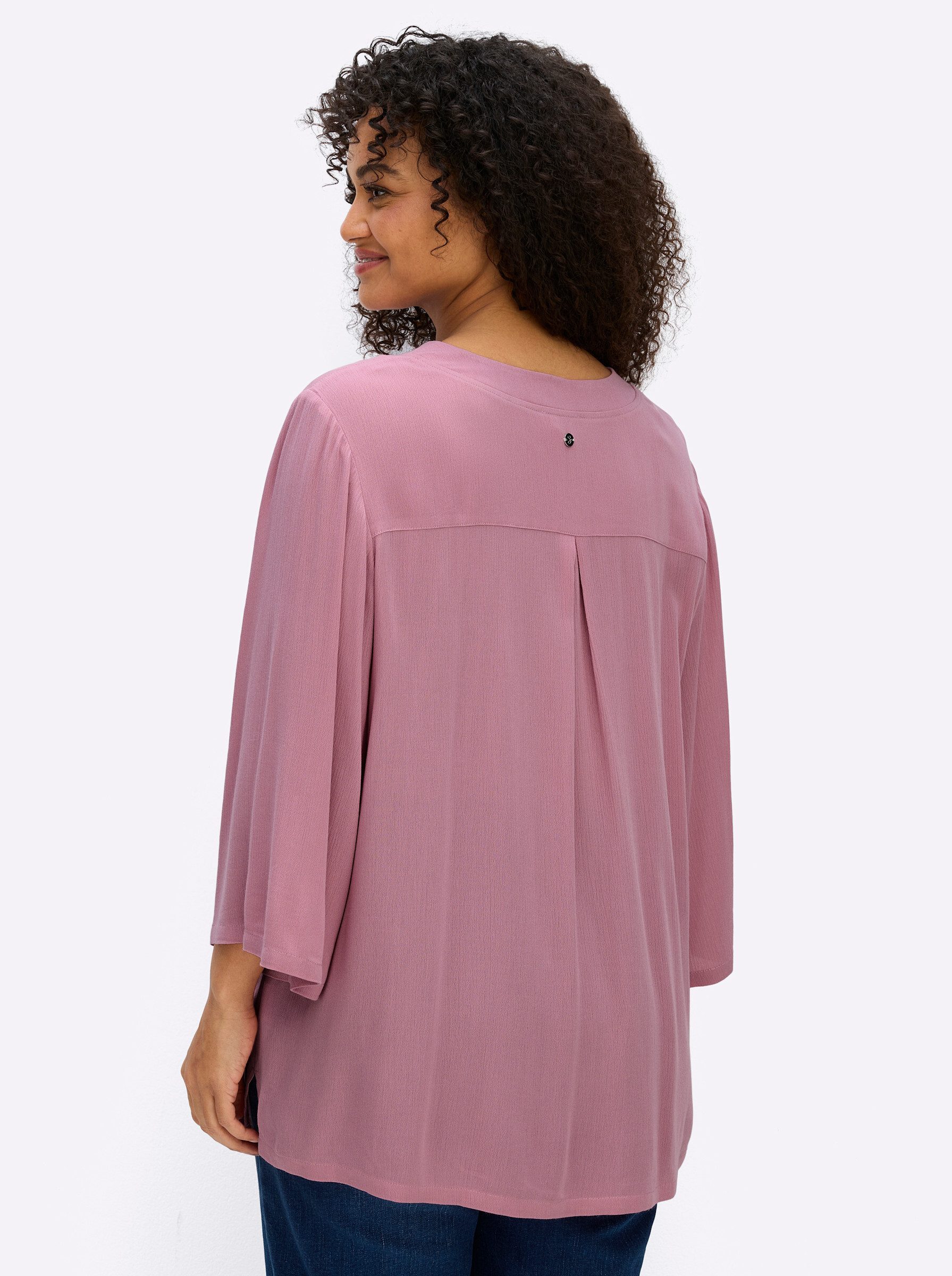 Sheego Klassische Bluse Tunika 3/4-Arm günstig online kaufen