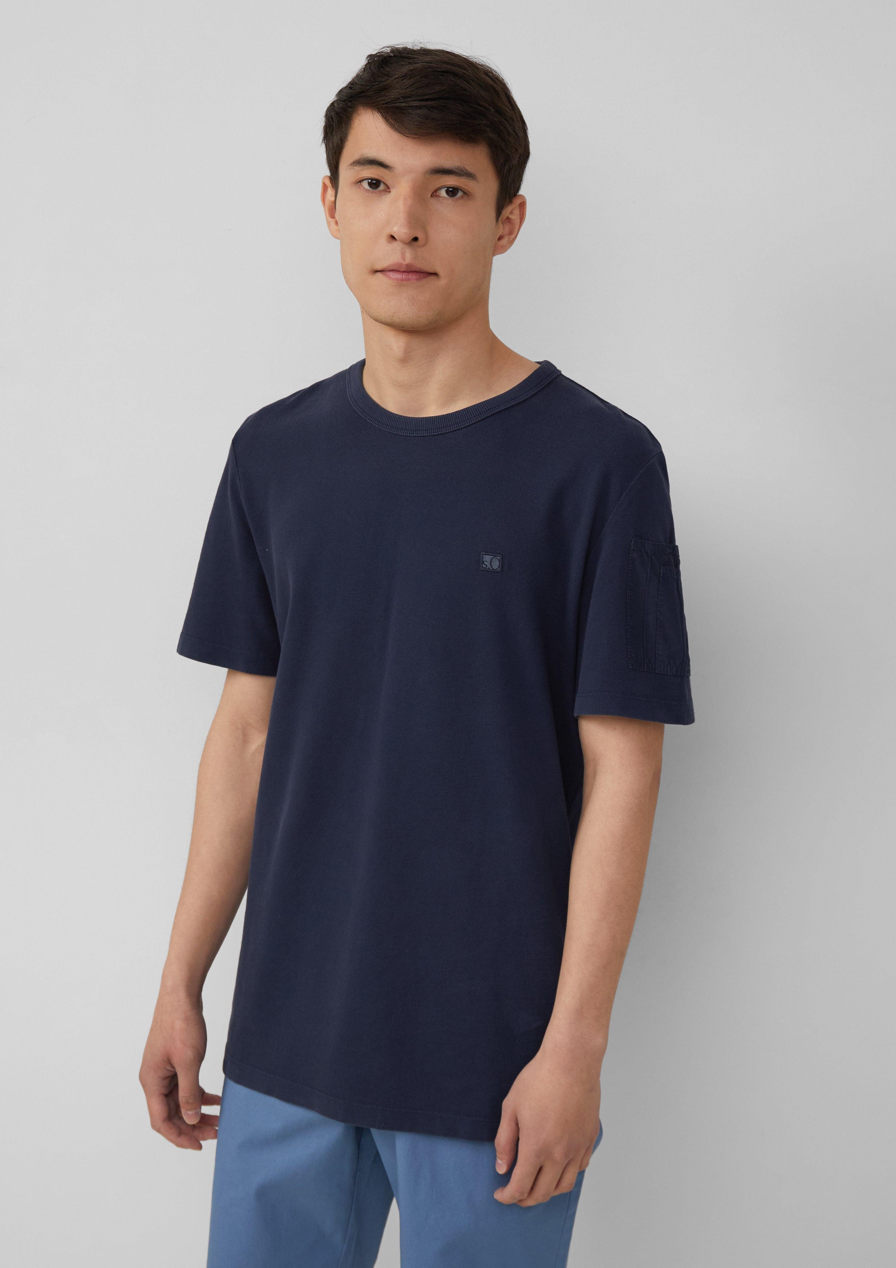 s.Oliver Kurzarmshirt T-Shirt aus Piqué mit günstig online kaufen