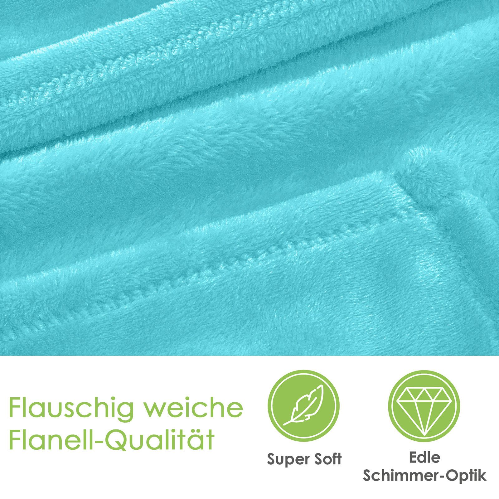 Wohndecke Premium Super Soft Flanell Kuscheldecke Sofadecke, heimtexland, s günstig online kaufen