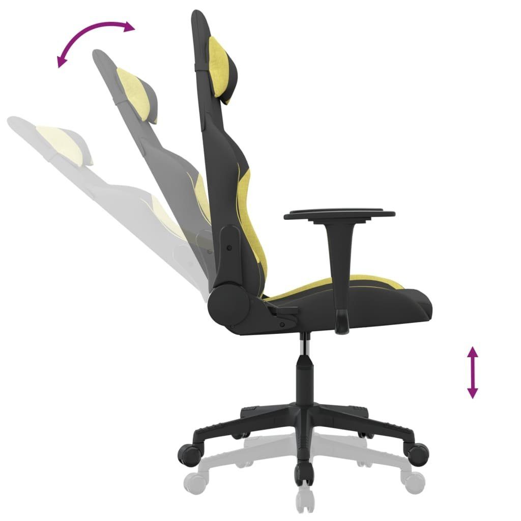 vidaXL Gaming-Stuhl Hellgrün Bürostuhl und Stoff Schwarz