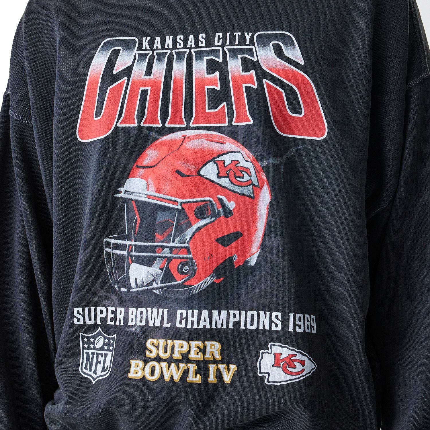 Rundhalspullover Washed Boxy Kansas City Chiefs