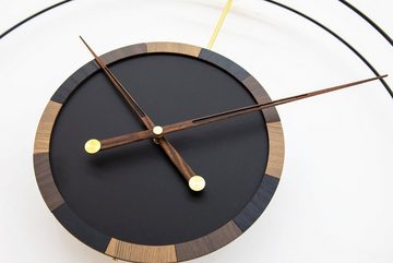 ONZENO Wanduhr THE ORBIT. 80x80x2.5 cm (handgefertigte Design-Uhr)