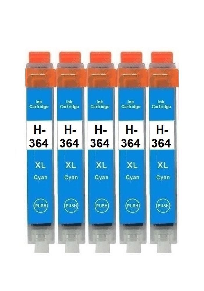 inkpro 5 x Druckerpatrone kompatibel mit HP 364 XL schwarz cyan magenta gelb Tintenpatrone (für Deskjet 3070 A, 3070, 3520, 3521, 3522, 3524, D5445, D5460, Officejet 4610, 4620, 4622, 7515, Photosmart 5510, 5514, 5515, 5520, 5522, 5524, 5525, 6500, 6510, 6520, 6525..., XL Füllmengen: Schwarz 23 ml / Farben und Photoblack 14,5 ml)